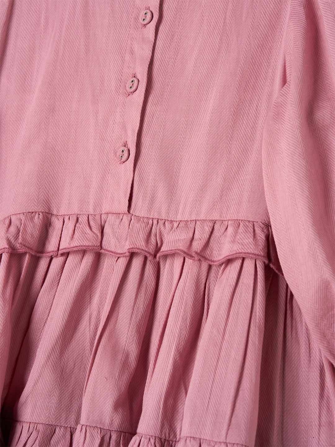 Cordelia Pink Vintage Frill Dress