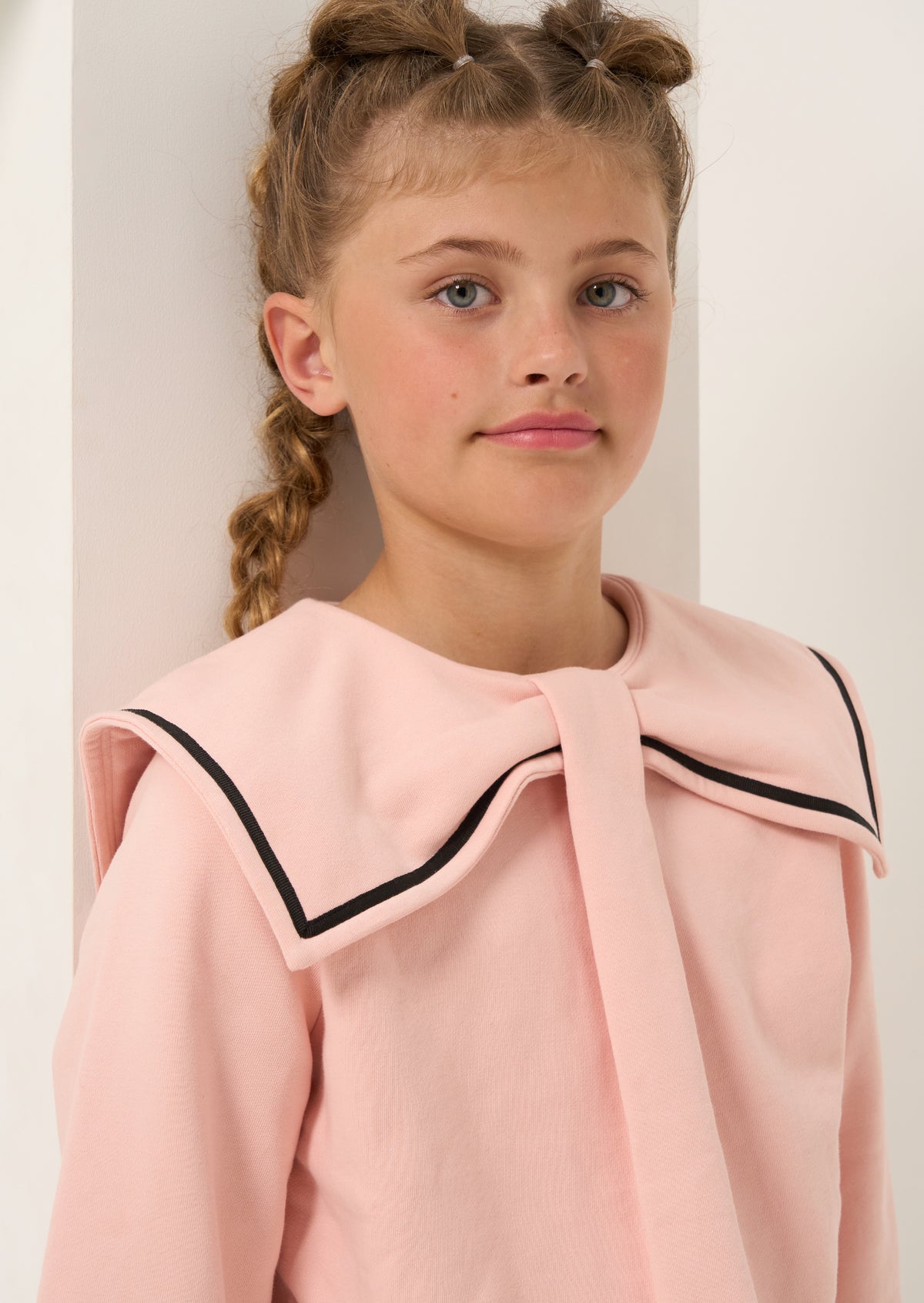 Ruthie Pink Collar Sweatshirt - Angel & Rocket