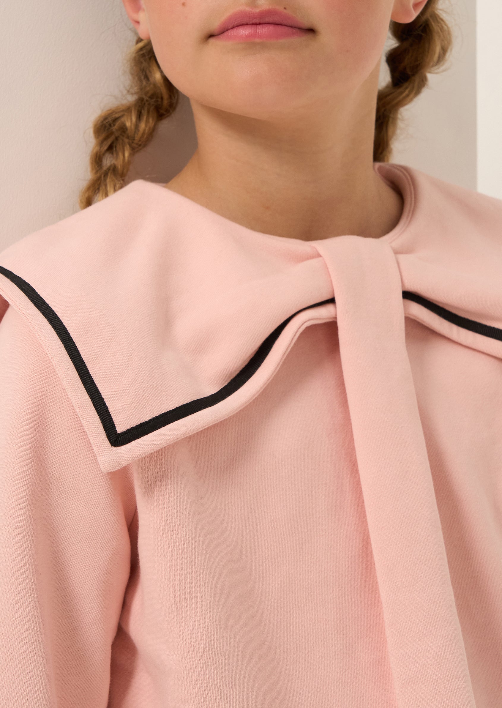 Ruthie Pink Collar Sweatshirt - Angel & Rocket