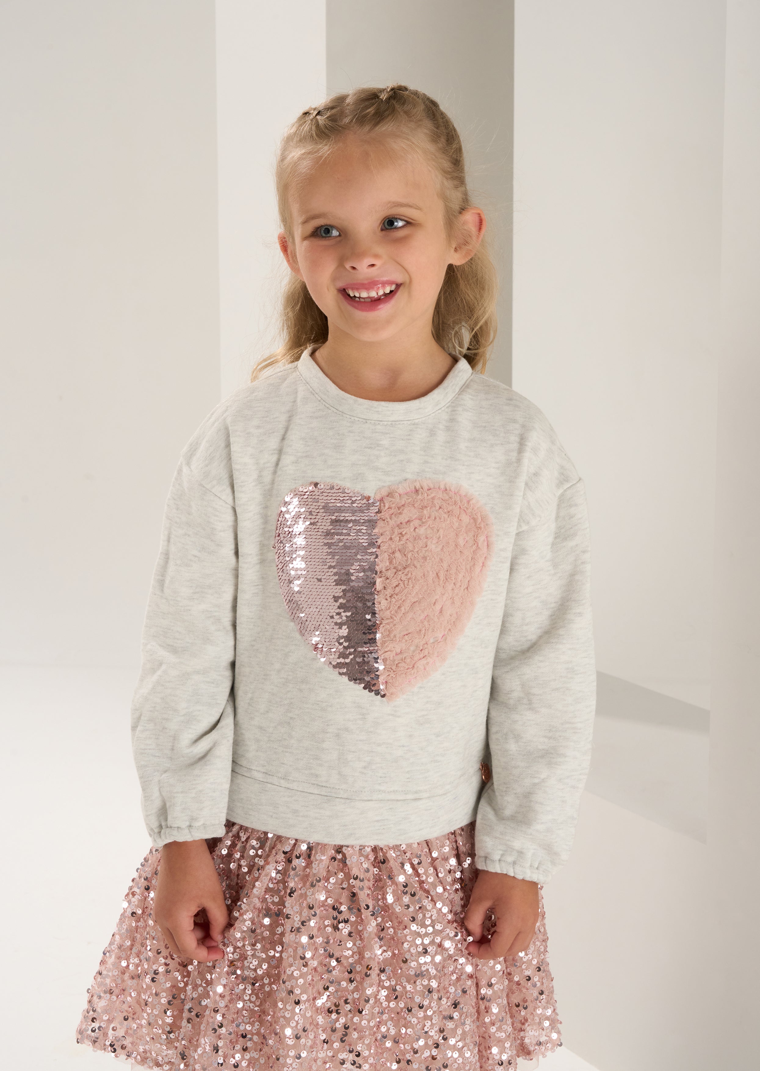 Madelyn Sequin Skirt Sweat Dress - Main Image