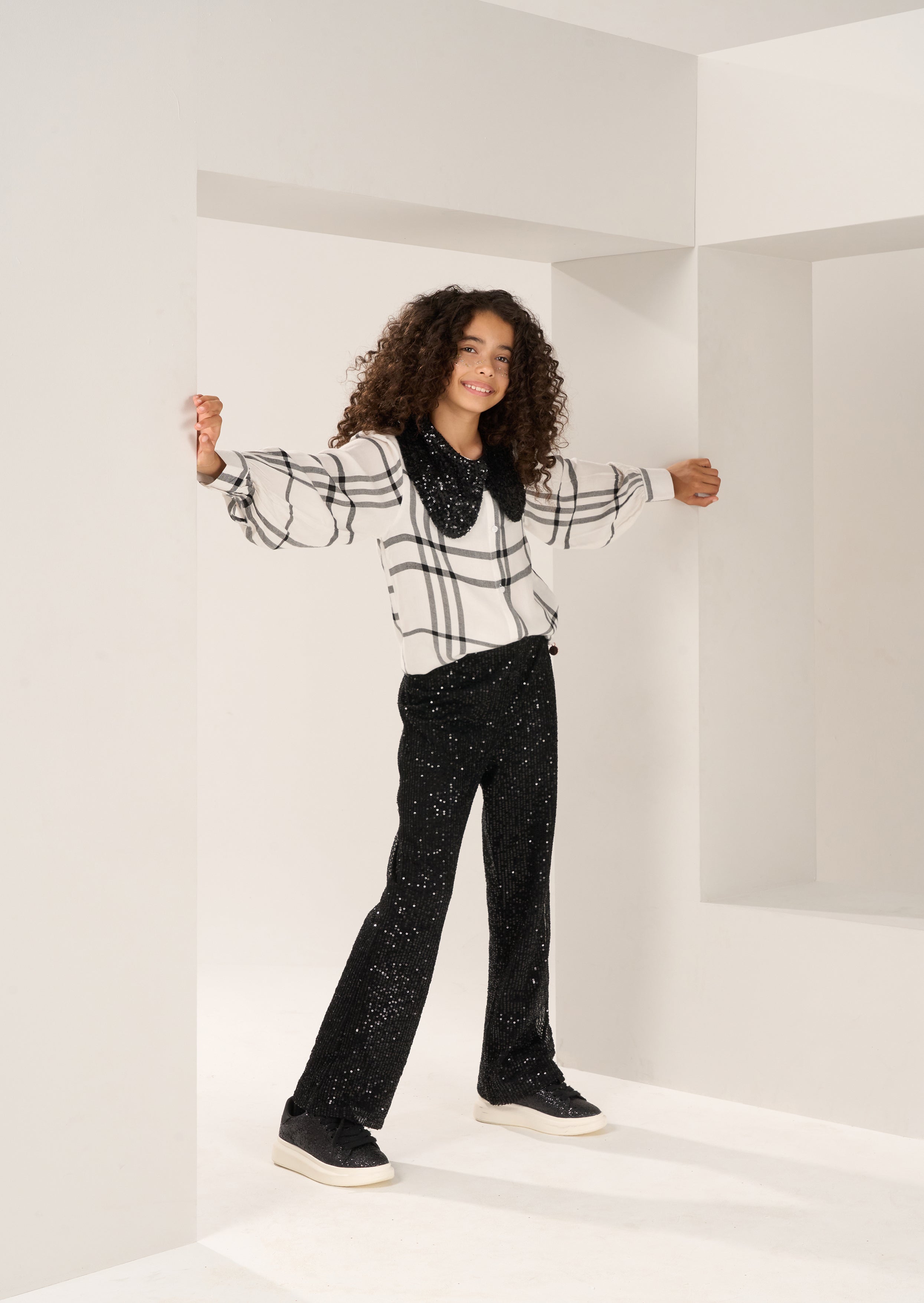 Sadie Black Sequin Trouser