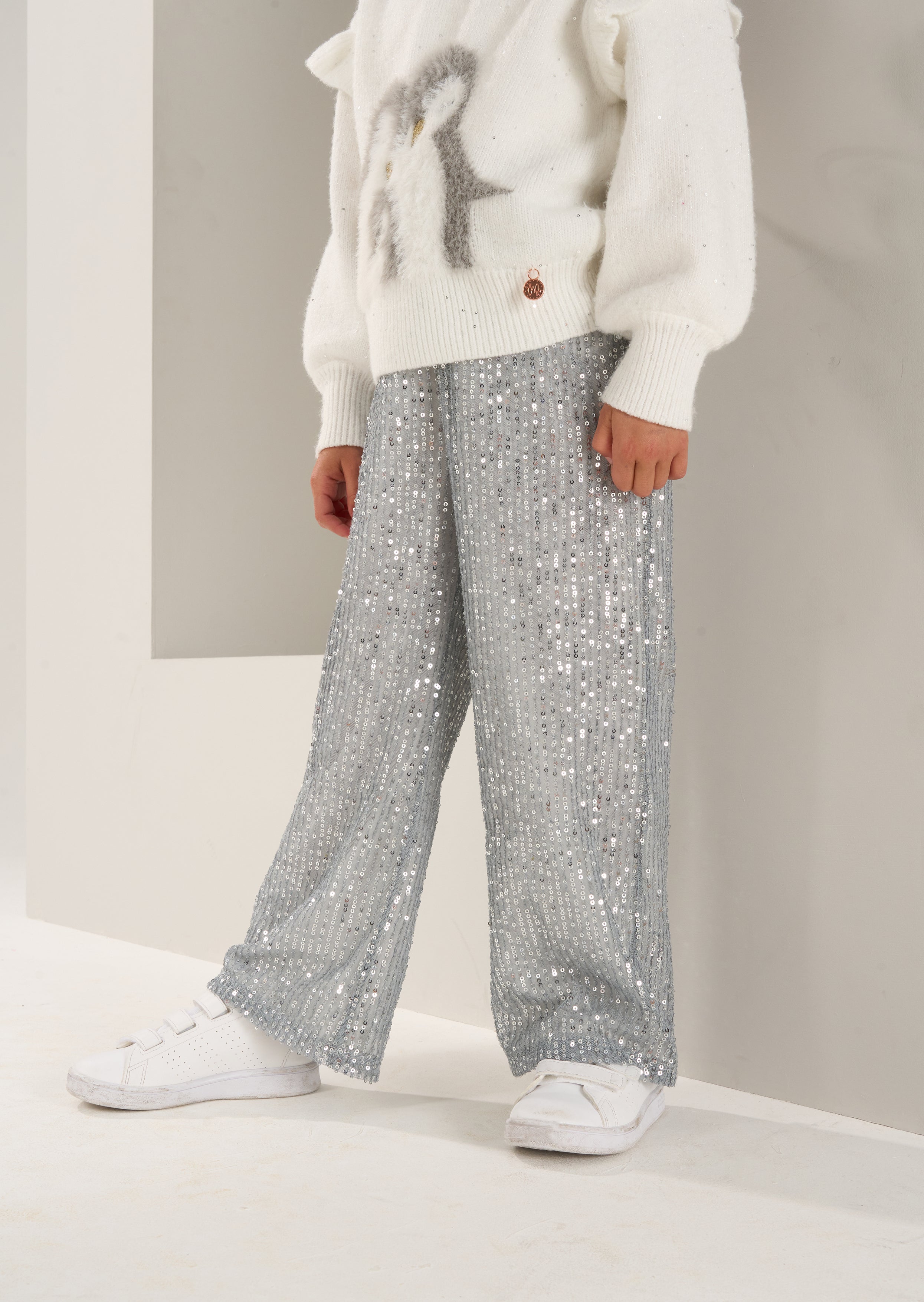 Sadie Silver Sequin Trouser