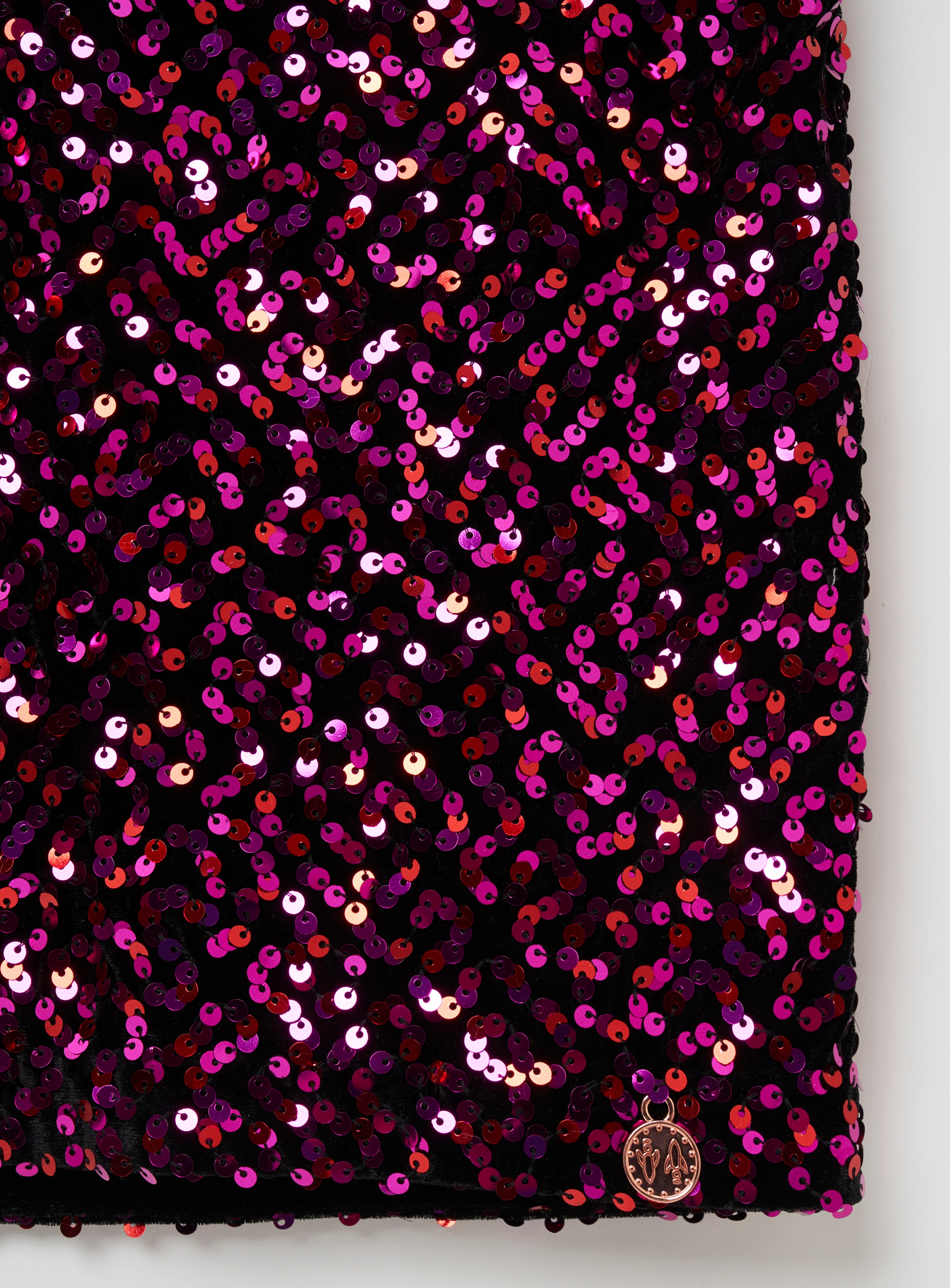 Lexi Pink Sequin Shift Dress