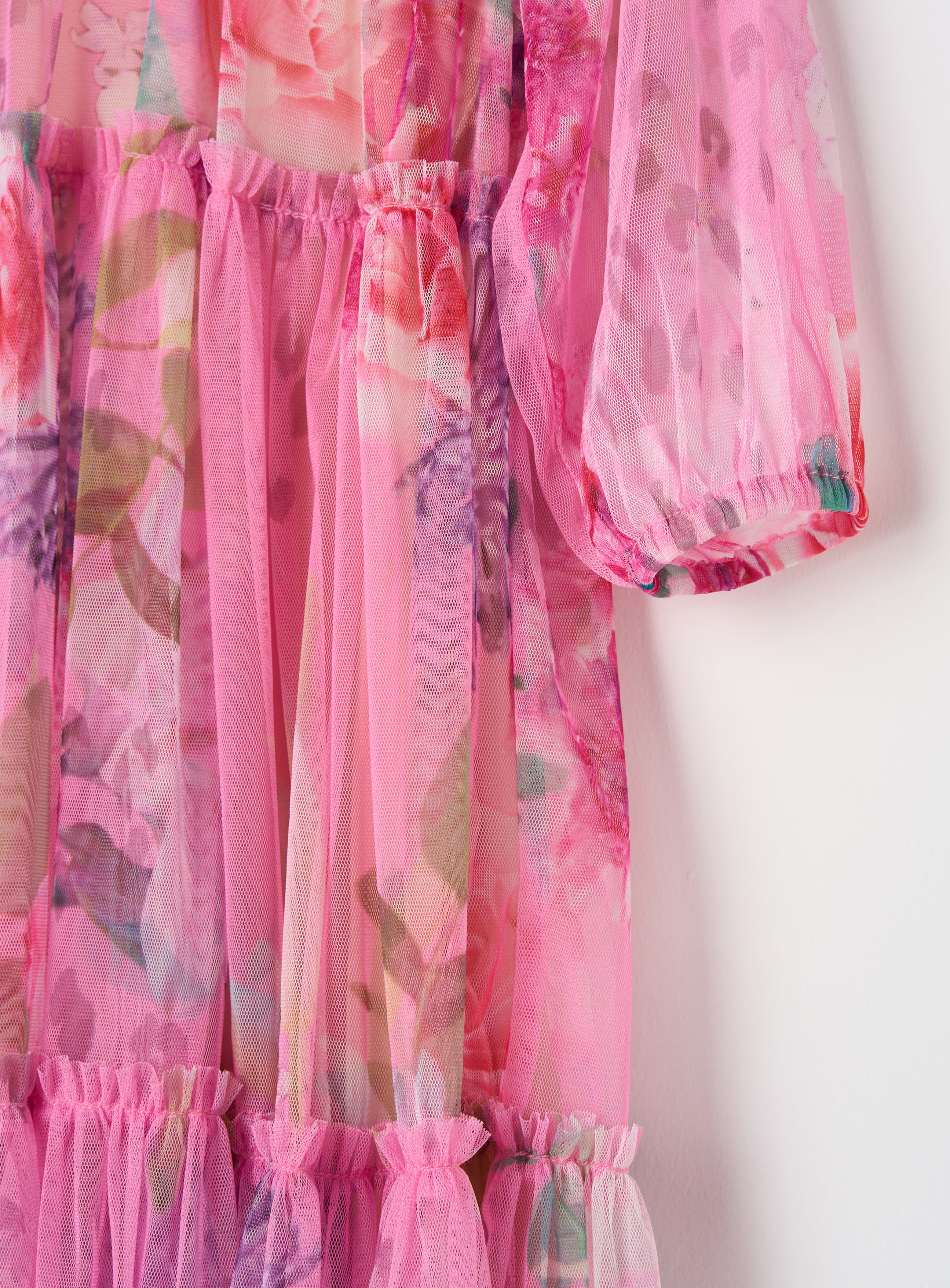 Eleanor Floral Printed Mesh Dress