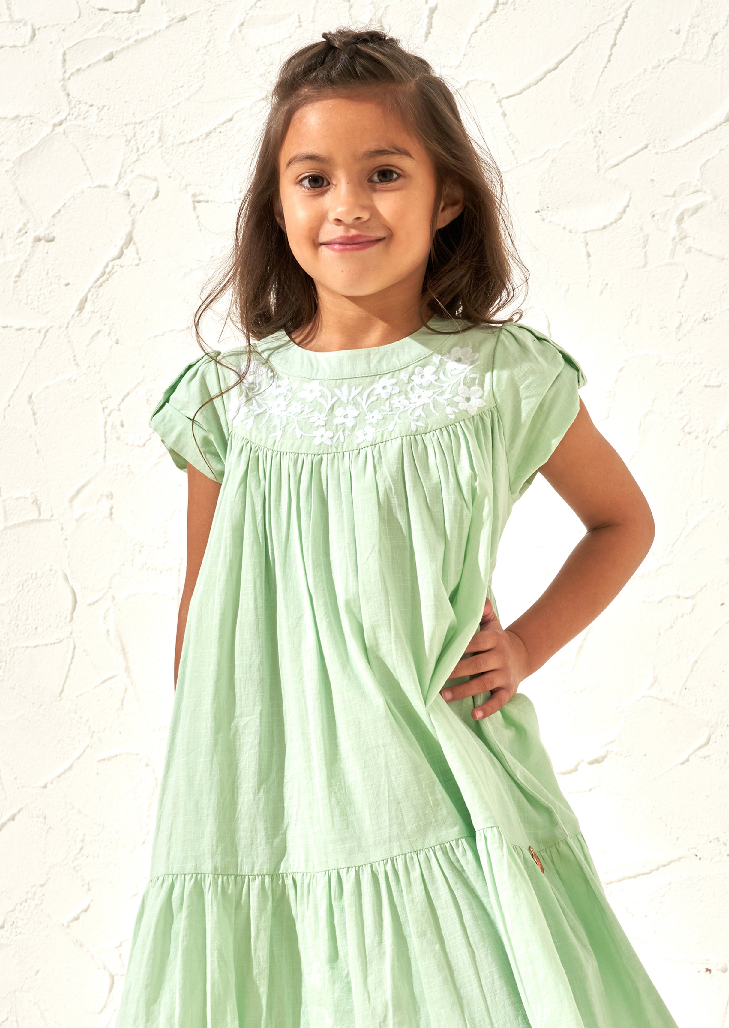 Hattie Embroidered Yolk Dress