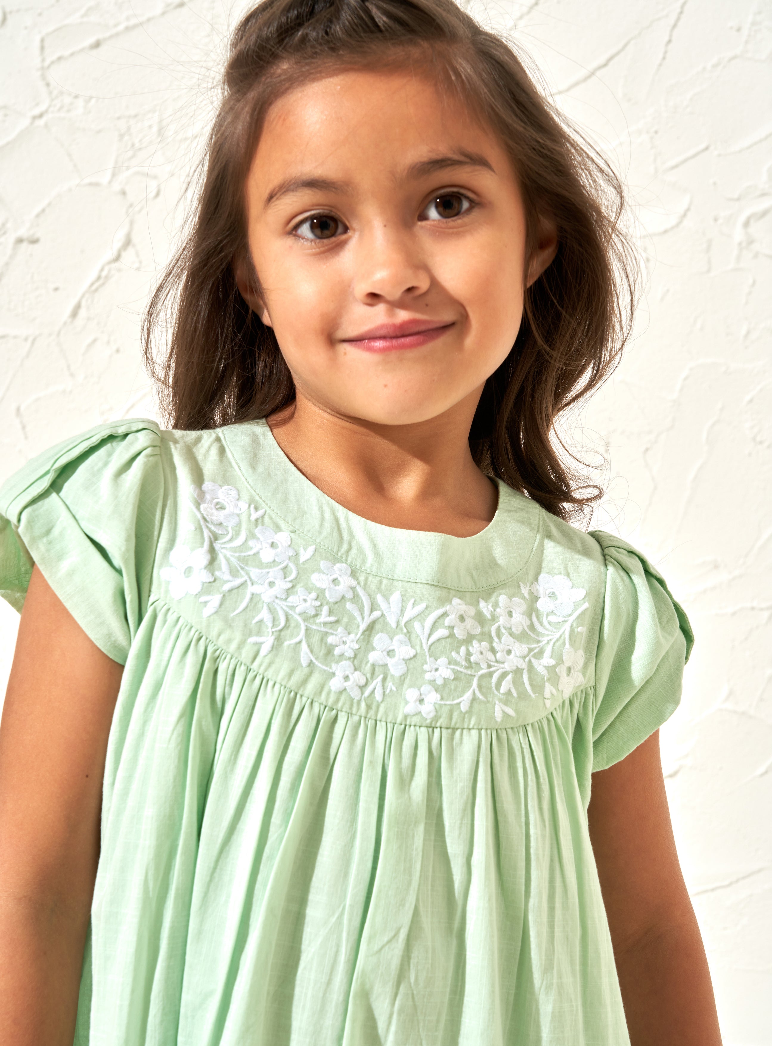 Hattie Embroidered Yolk Dress