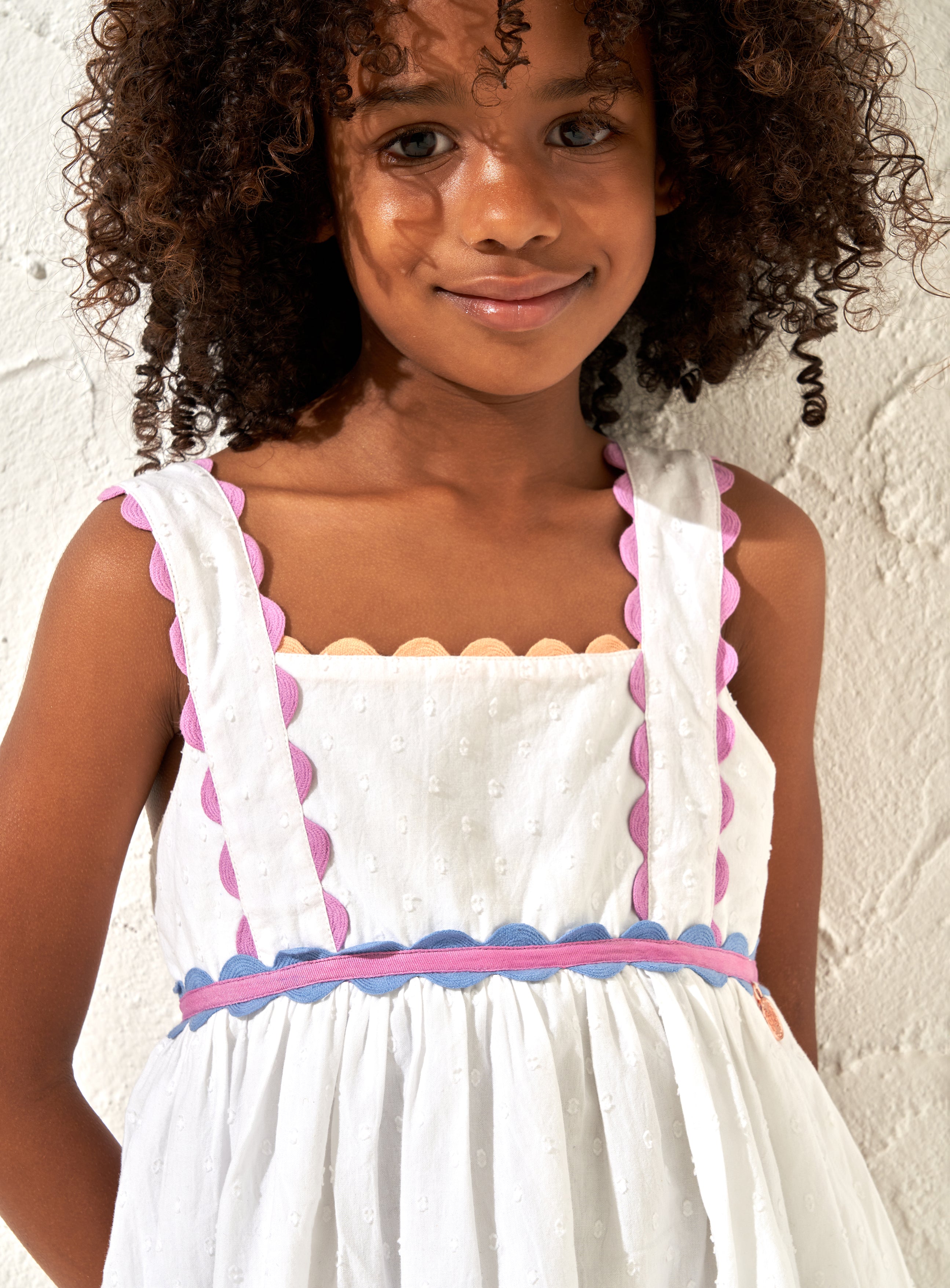 Lia Rik Rak Dress White