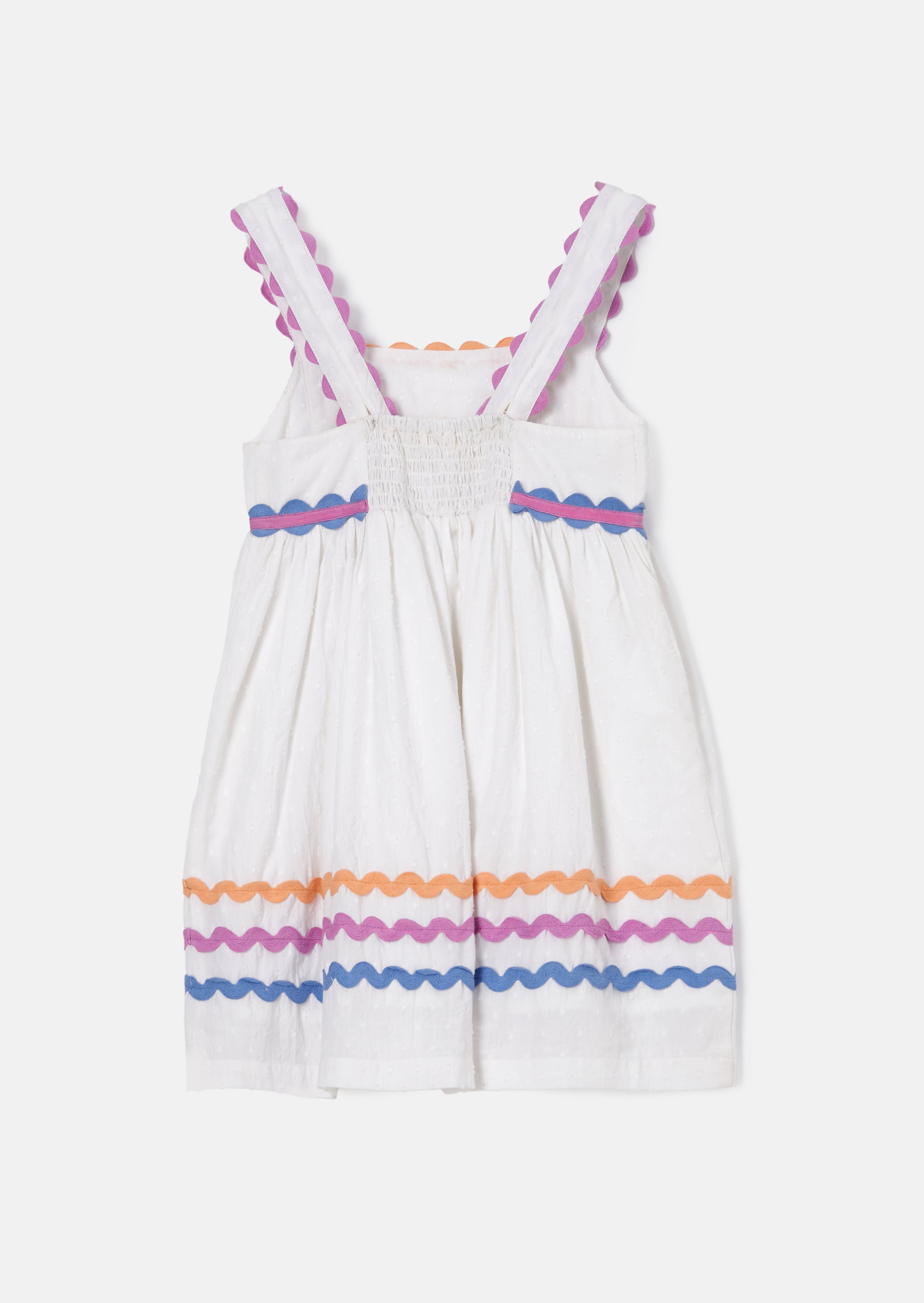 Lia Rik Rak Dress White