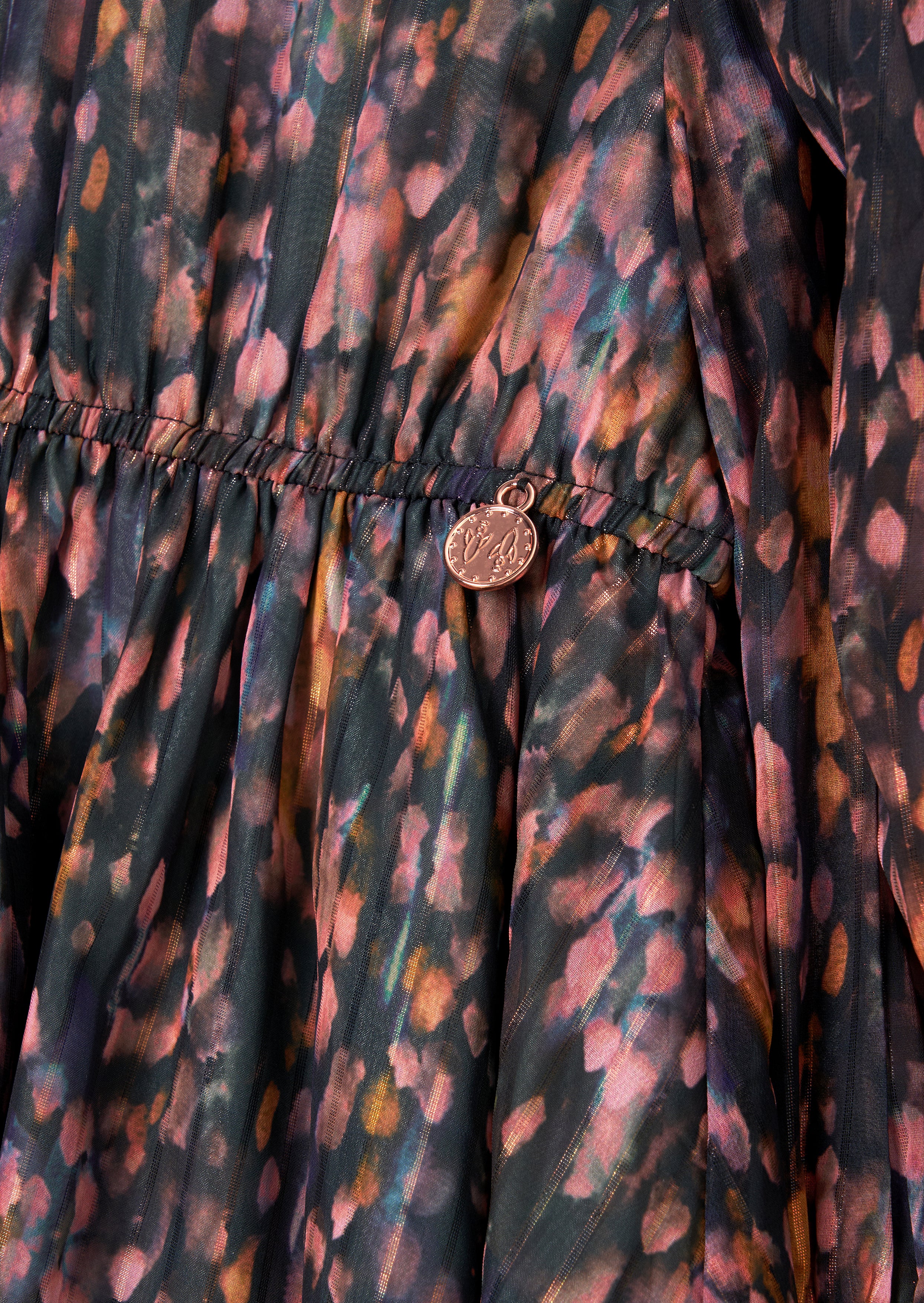 Adrienne Multi Georgette Print Dress