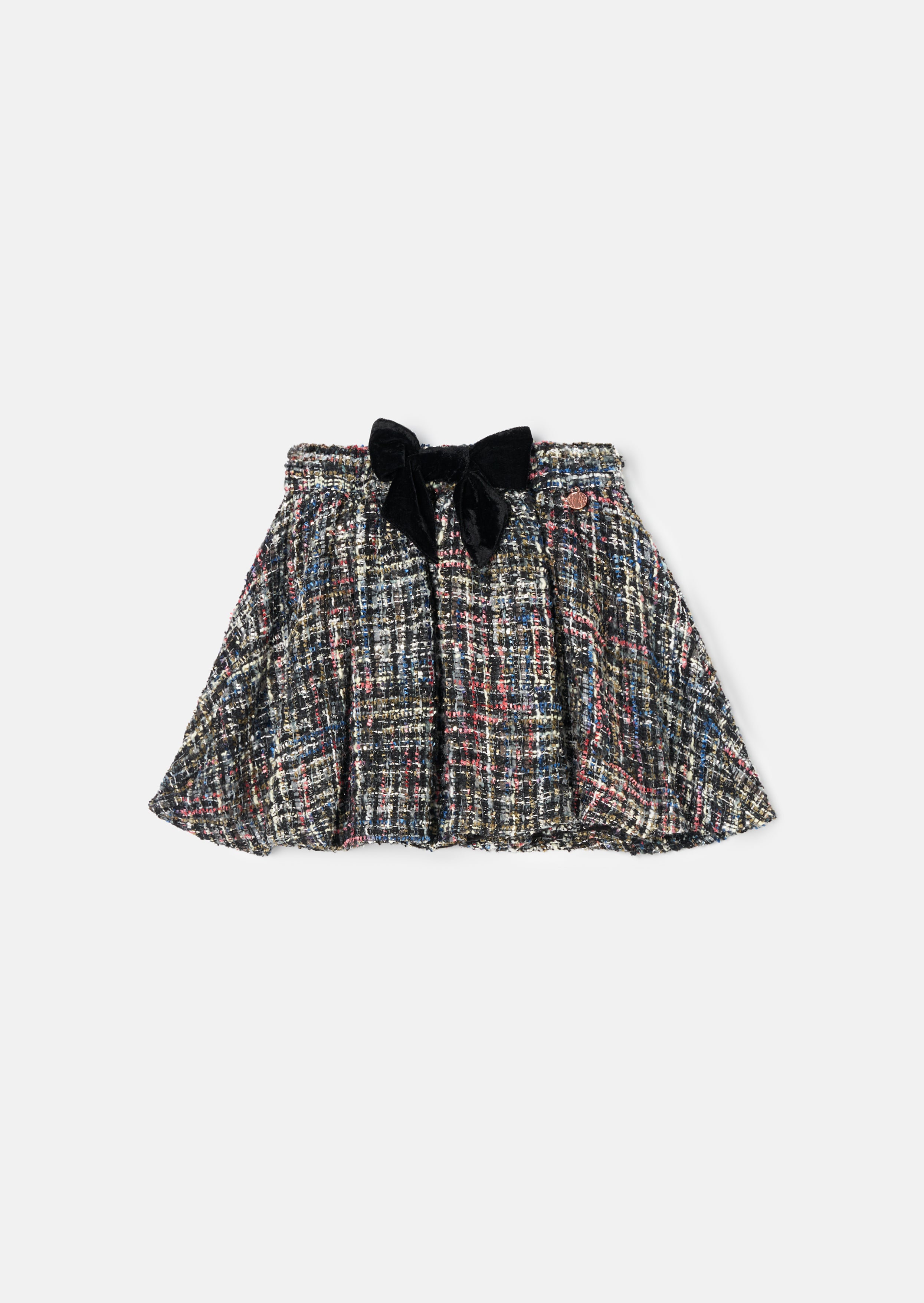 Dancia Black Tweed Skirt