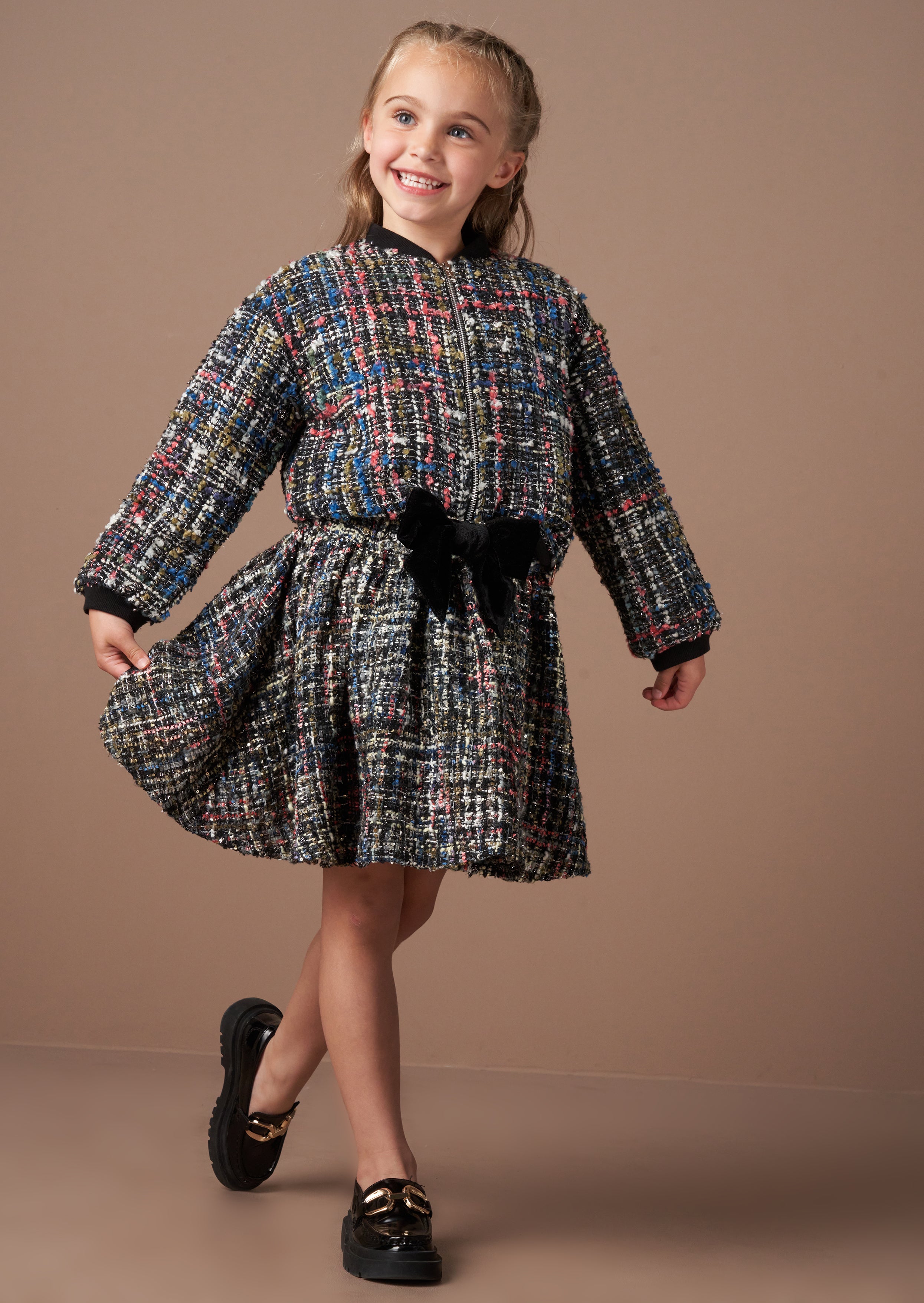 Dancia Black Tweed Skirt