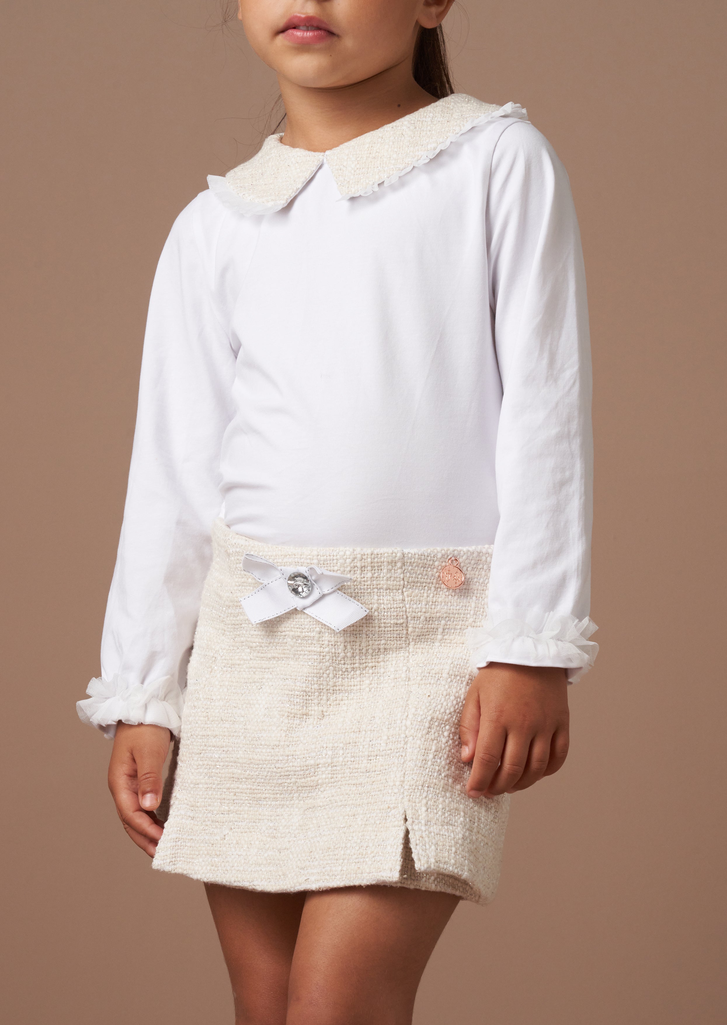 Opal Natural Tweed Short