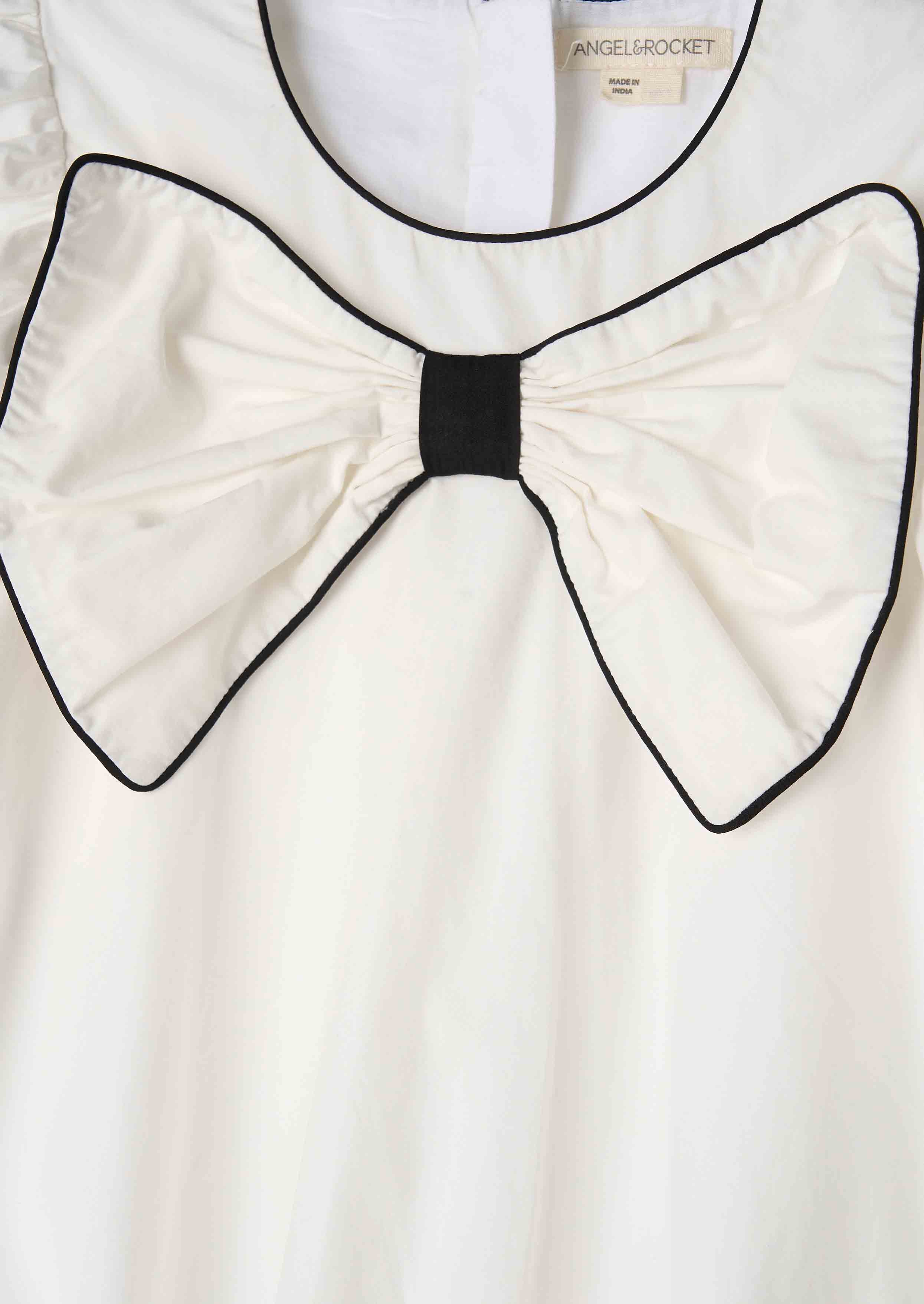 buy girls white puffball bow dress