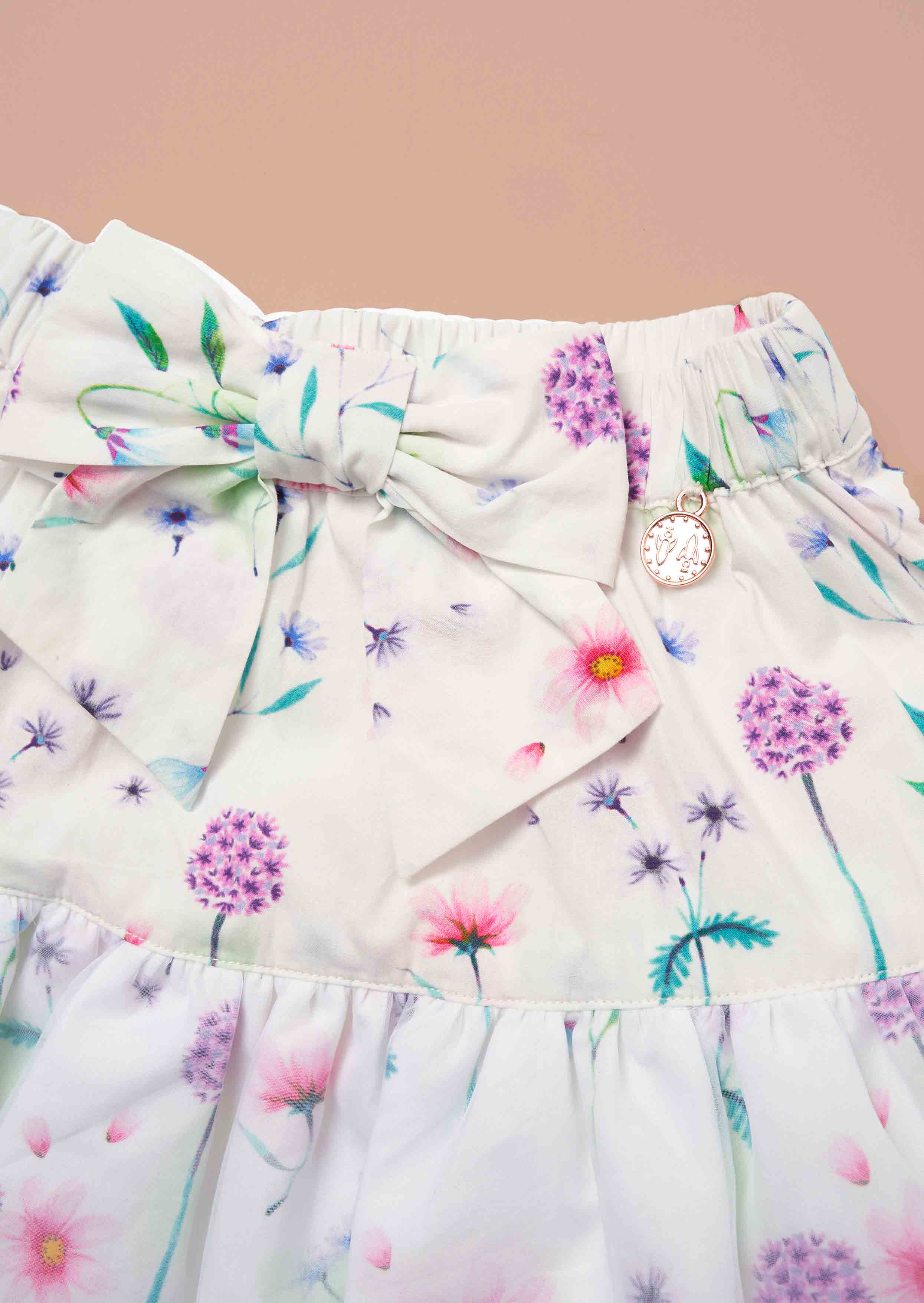 Buy Girls White Puff Ball Skirt