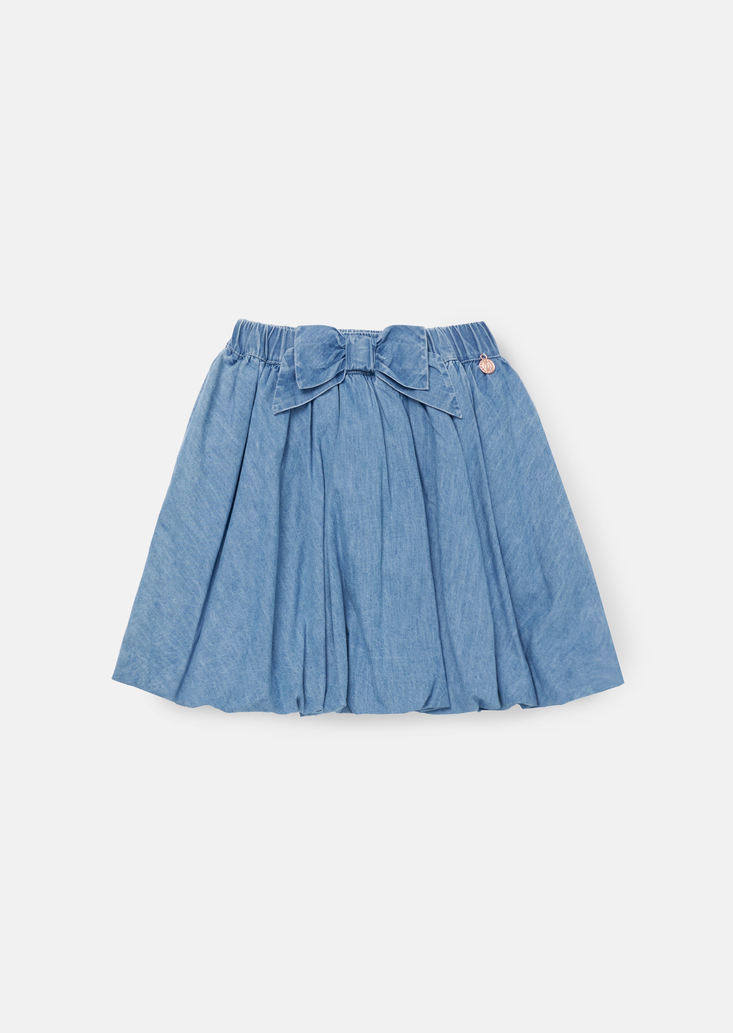 Buy Girls Blue Puffball Denim Skirt