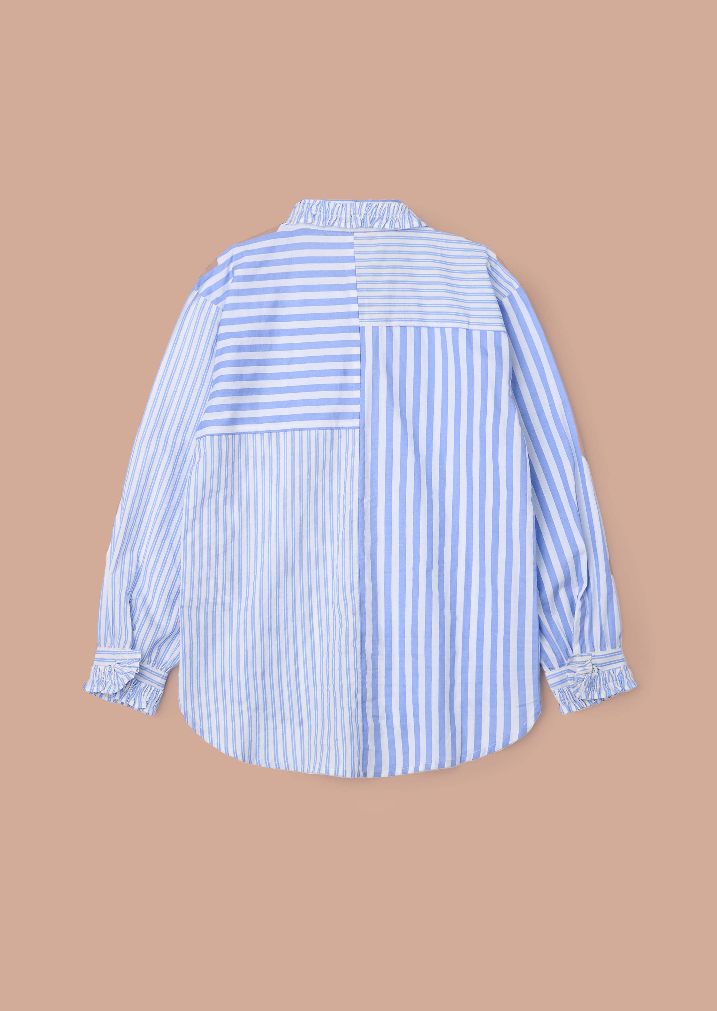 Online Boys Blue Mix Stripe Shirt