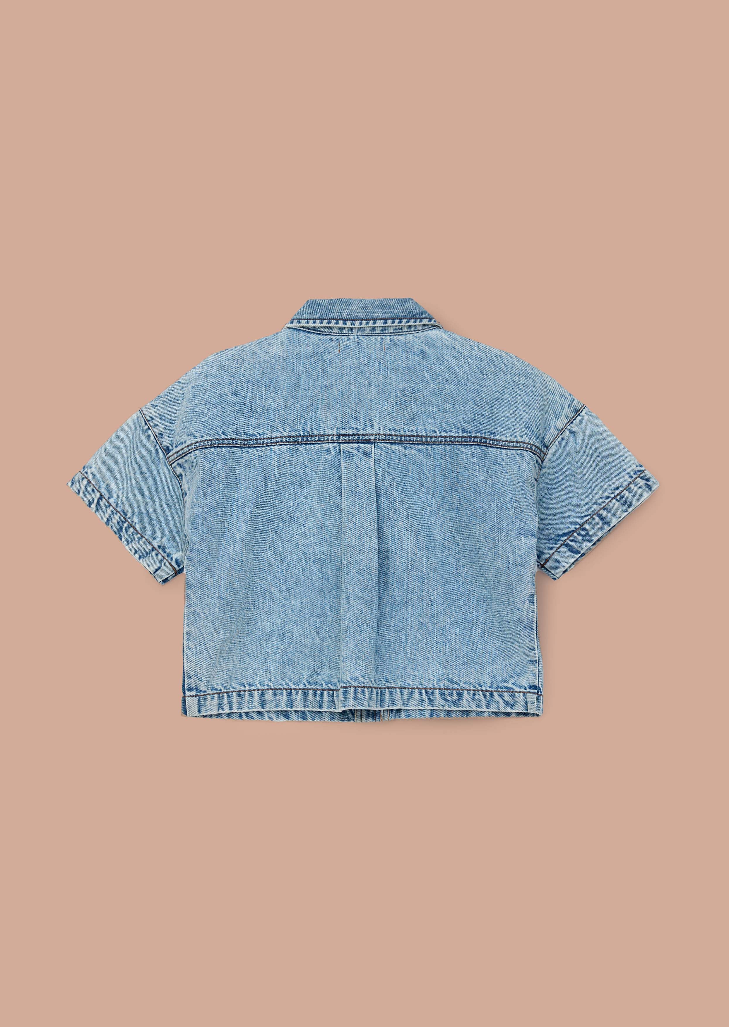 Outfit Girls Blue Short Sleeve Denim Shirt