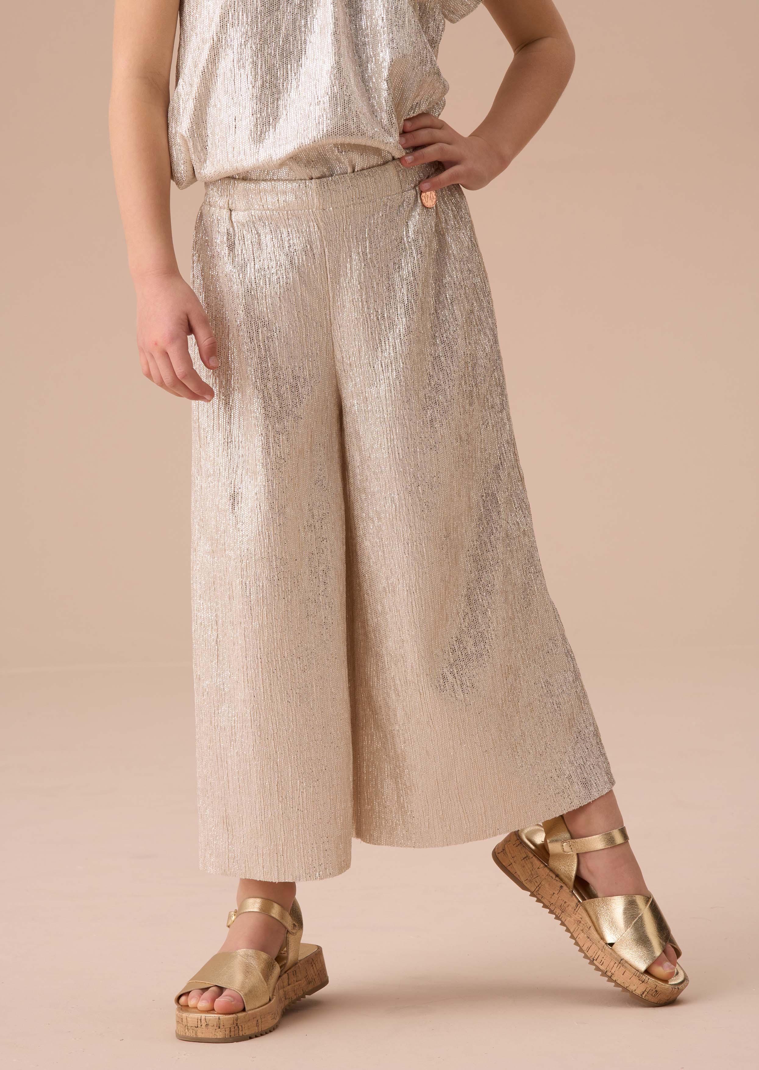 Girls Silver Trouser