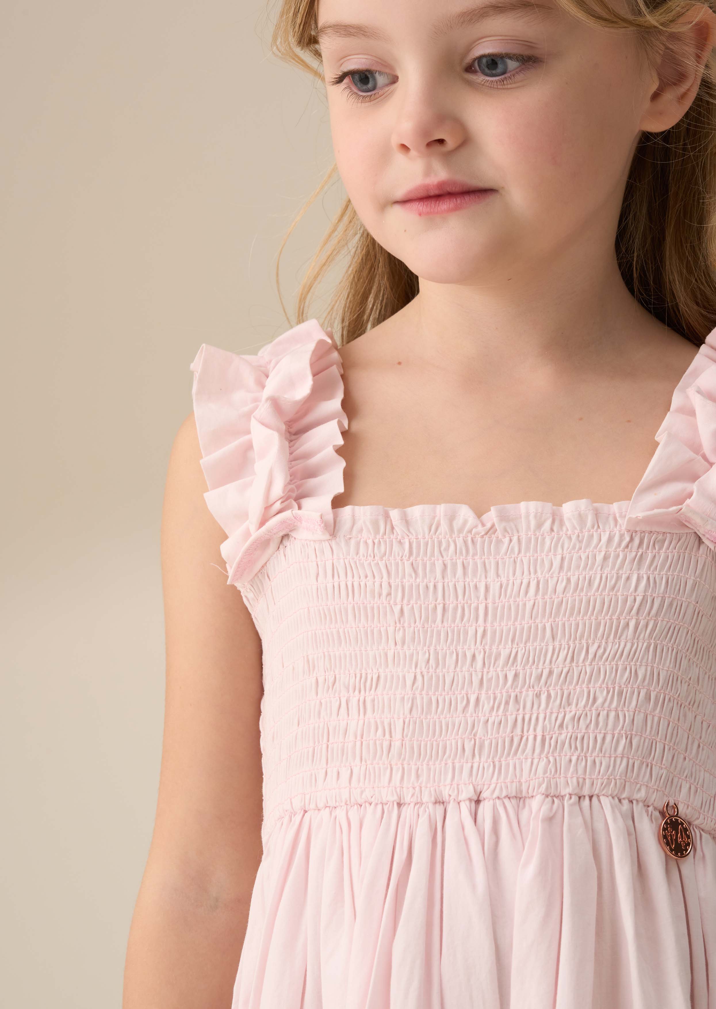 Mini Girl Pink Ric Rac Dress