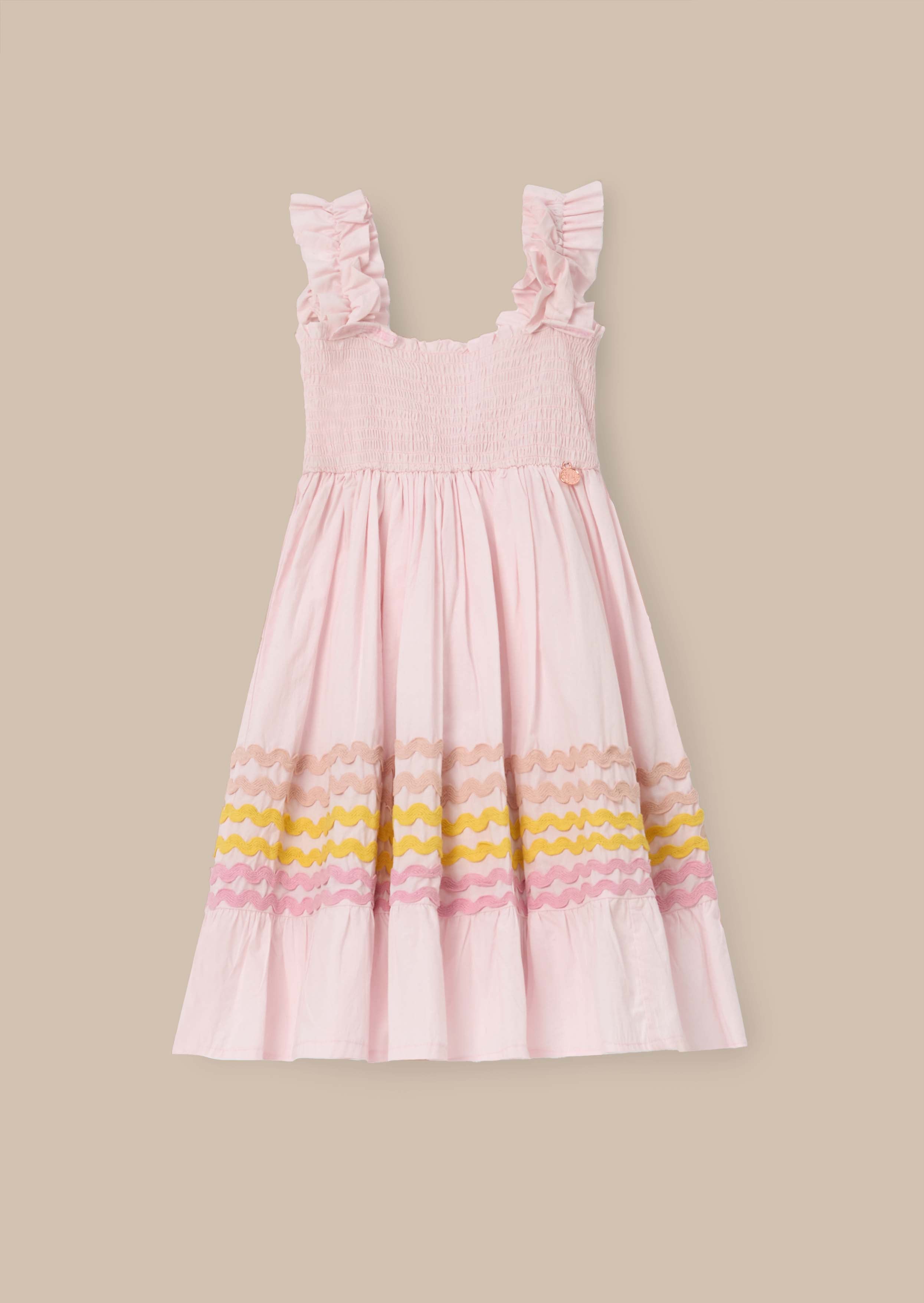 Maxi Girl Pink Ric Rac Dress
