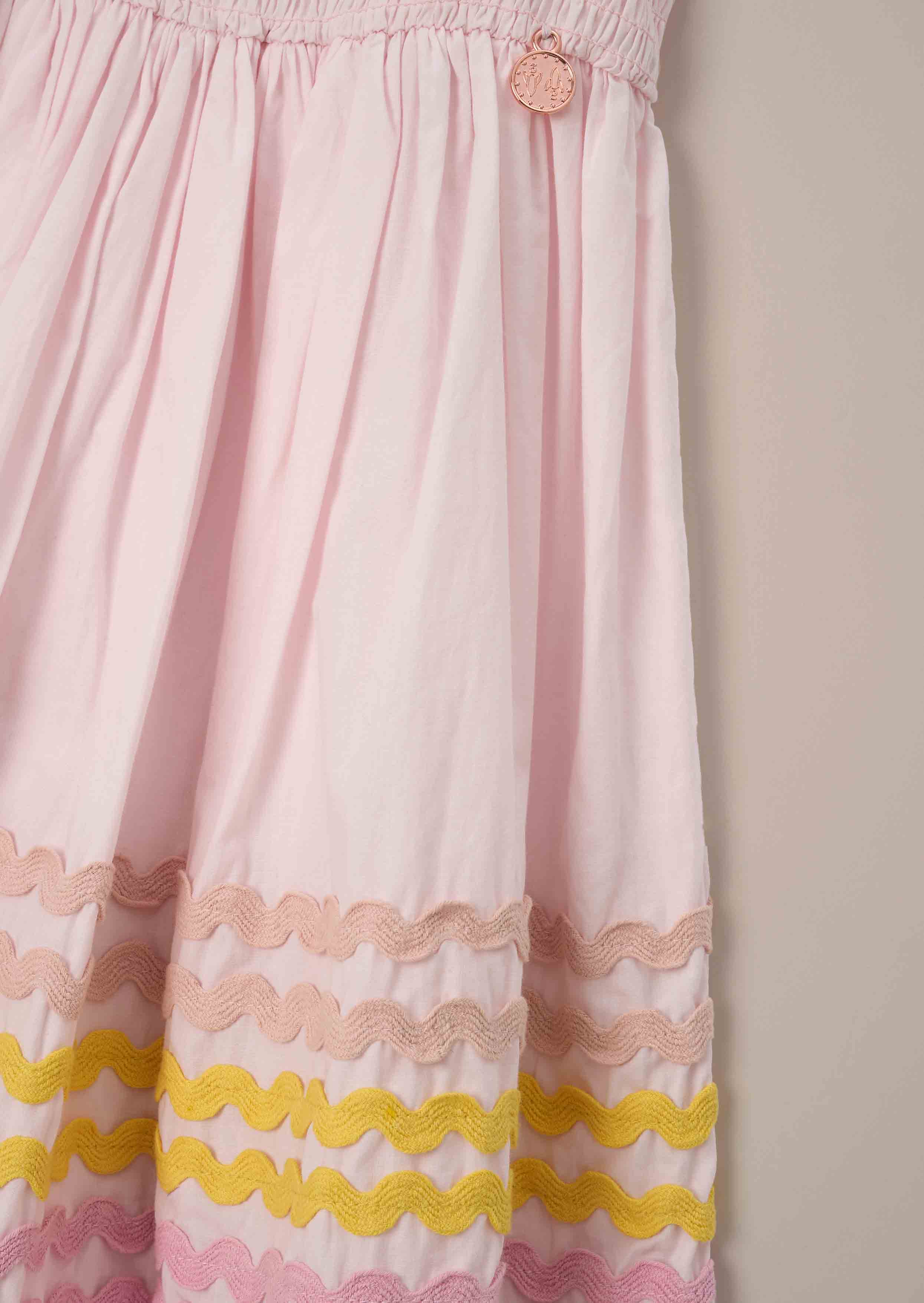 Buy Online Pink Ric Rac Midi Dress