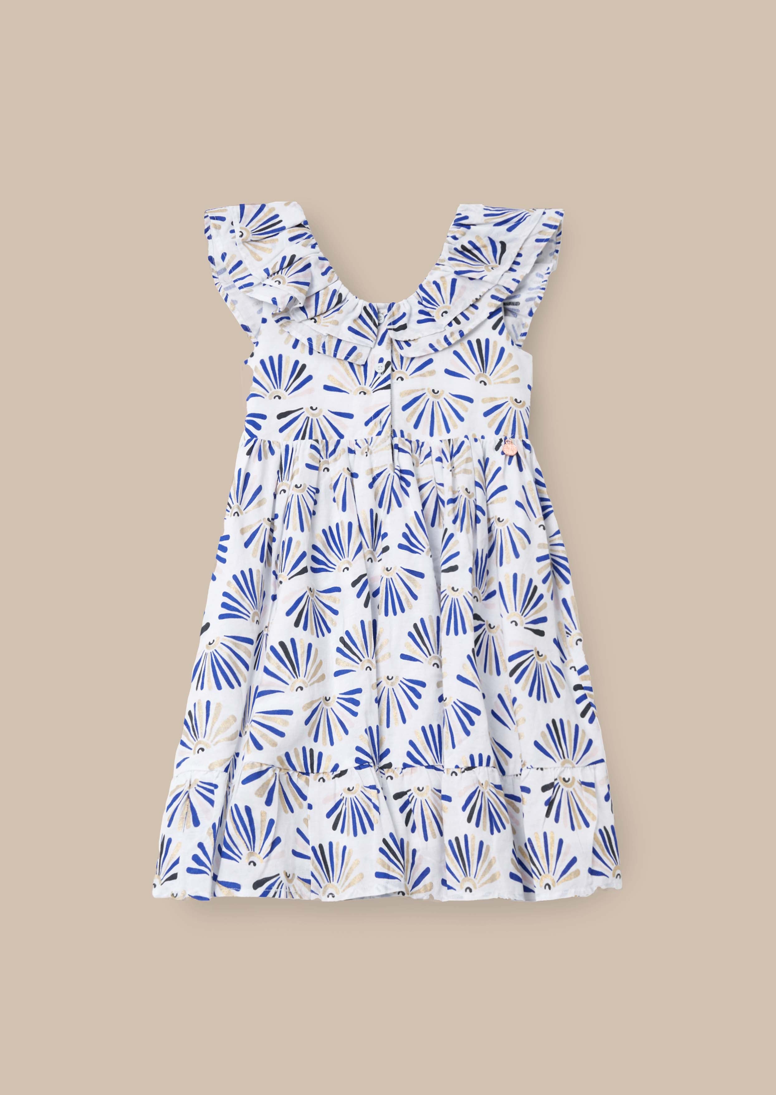 sky blue colour dress girl