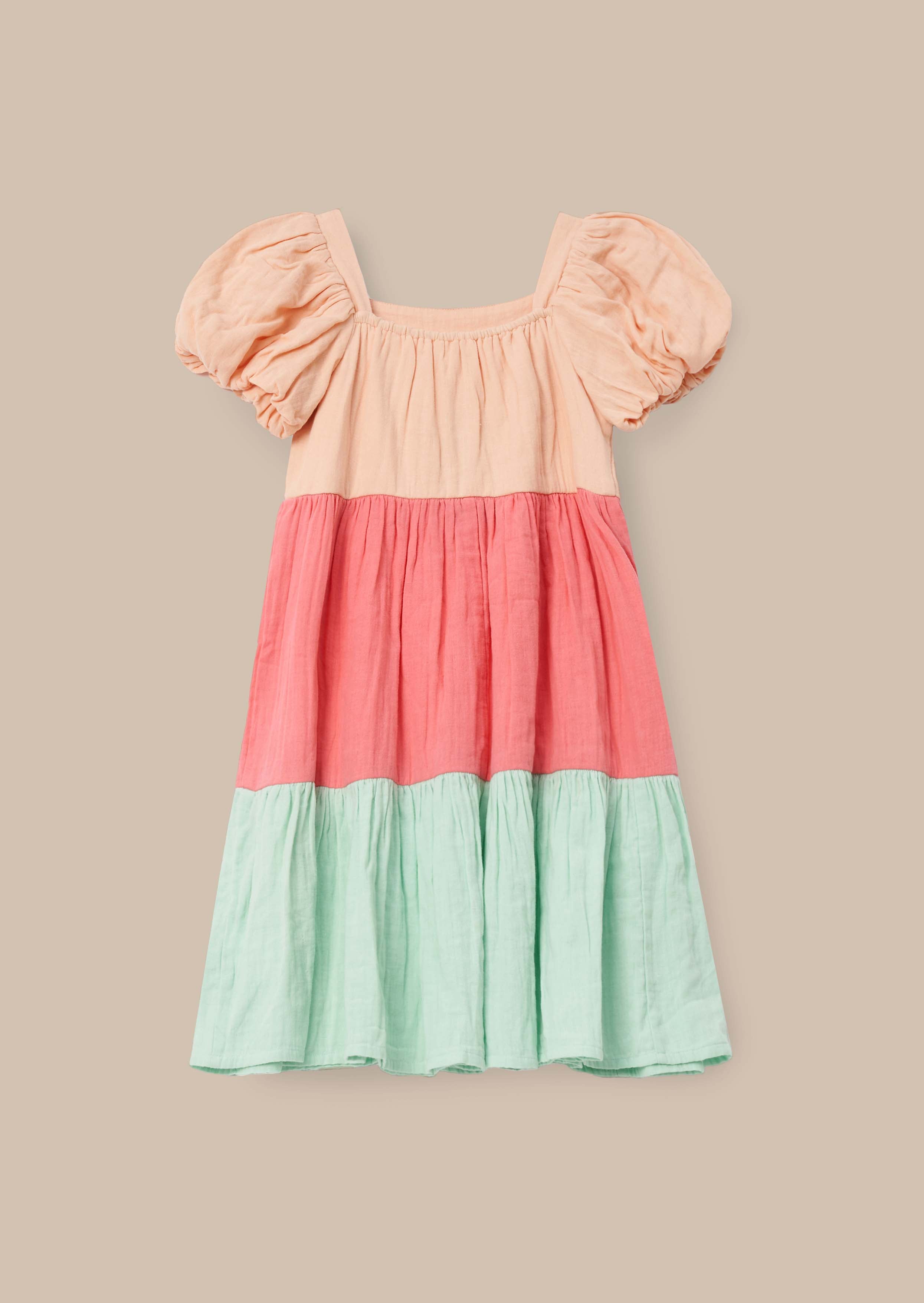 buy Multi Tiered Colourblock Dress