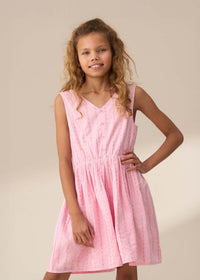 Jilly Pink Embroidered Playsuit