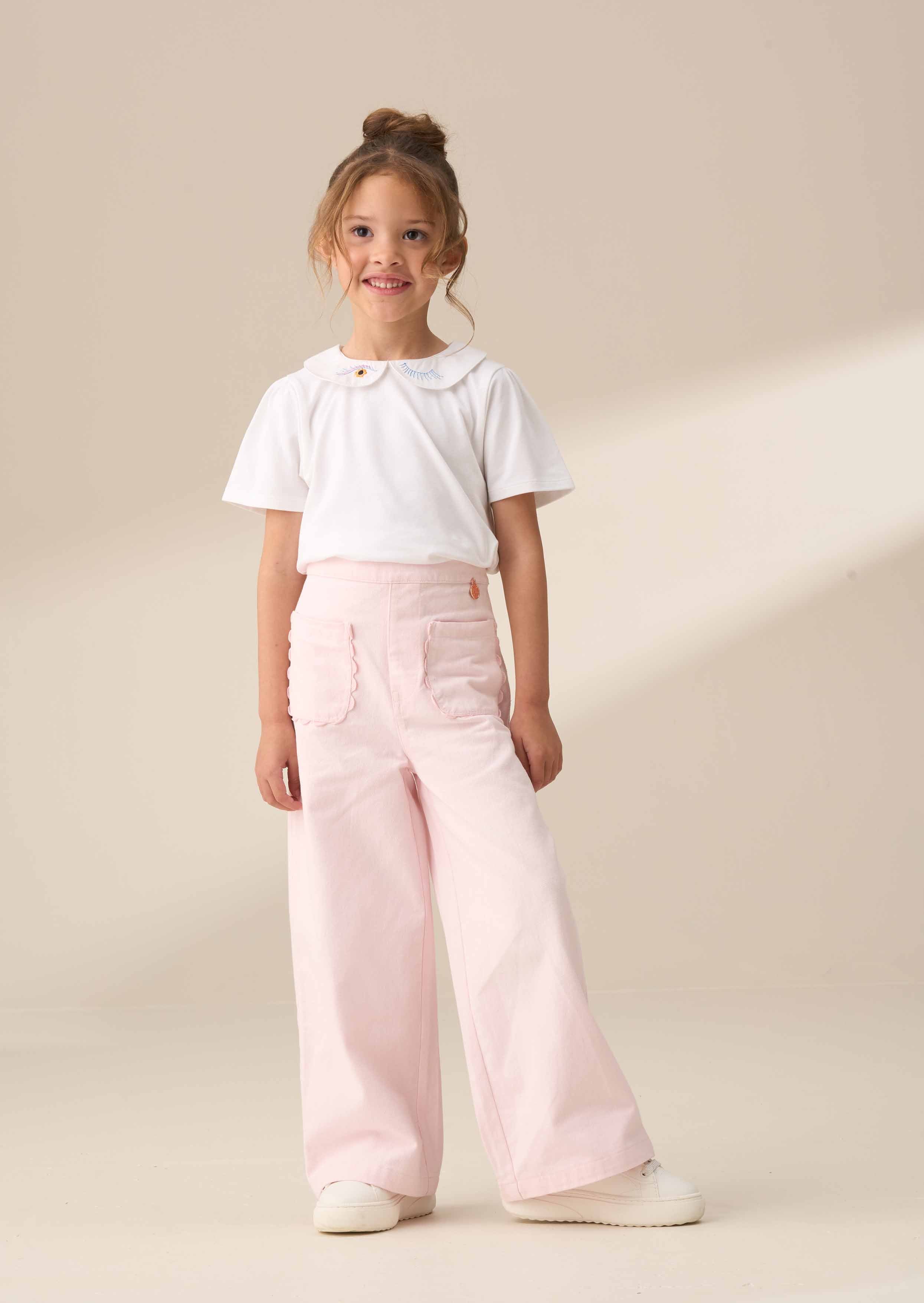 Sabine Pink Washed Trousers