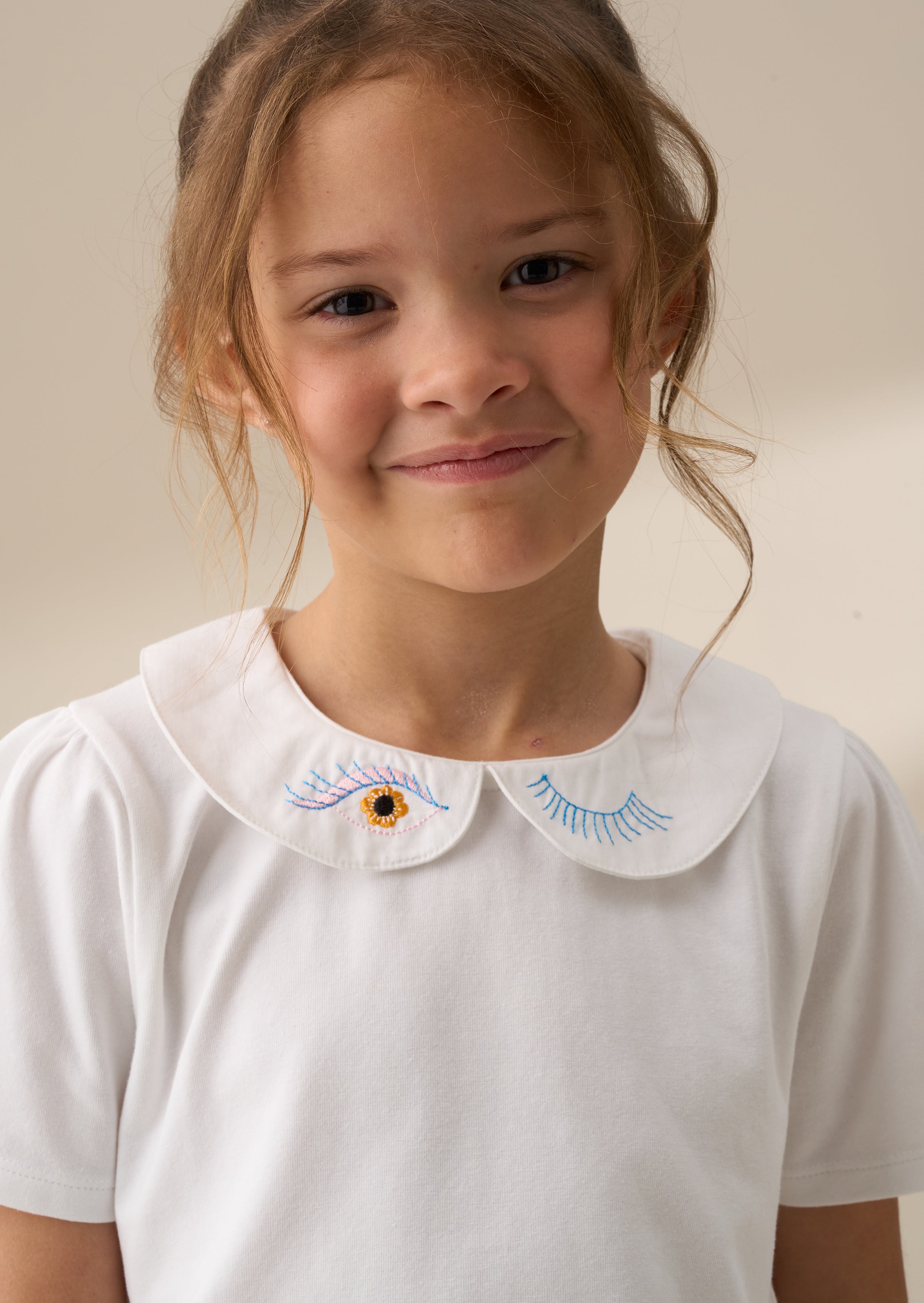 Online Girl White Peter Pan Collar Tee