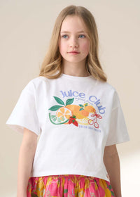 Clemmie White Embellished Tee