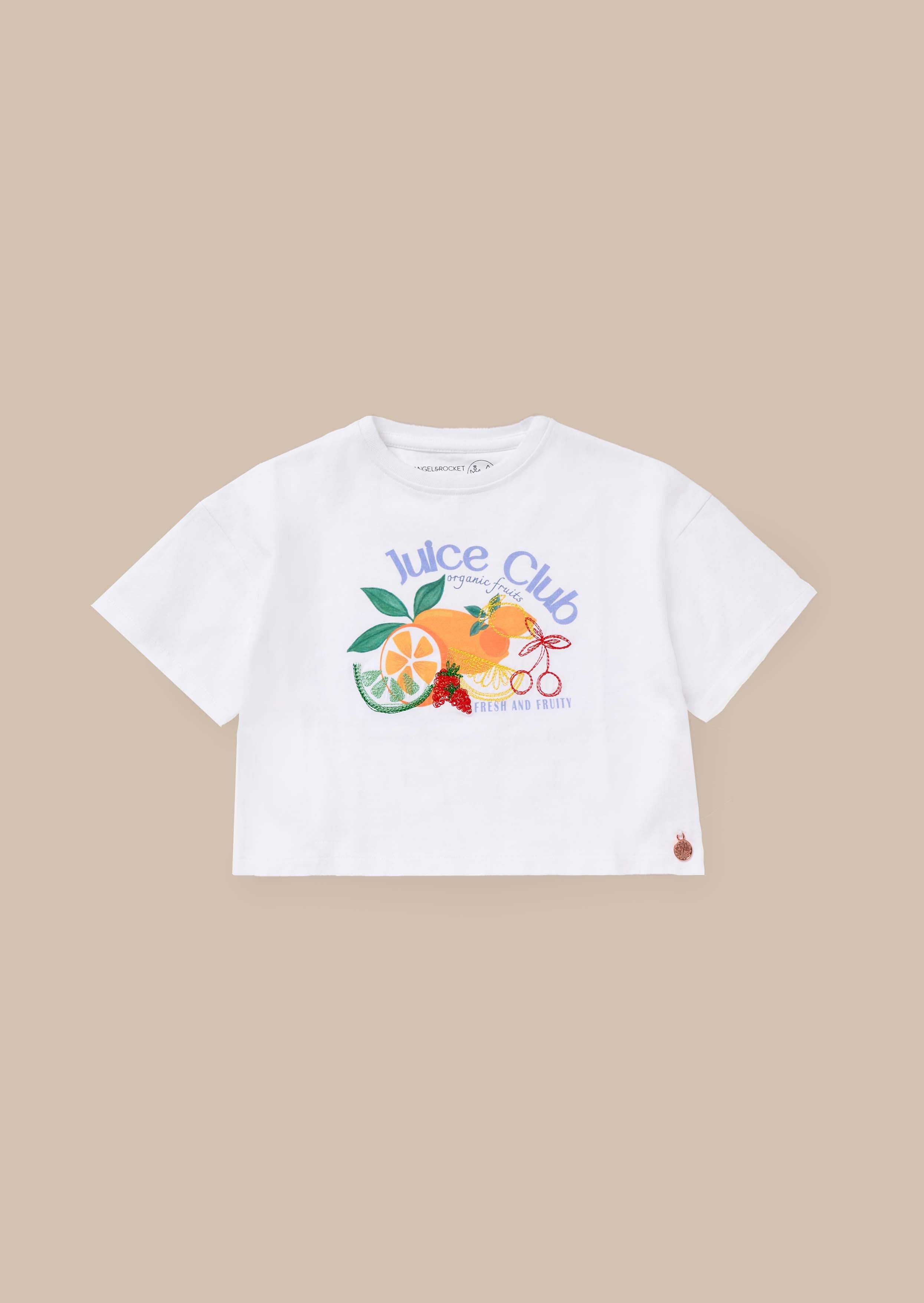 Clemmie White Embellished Tee