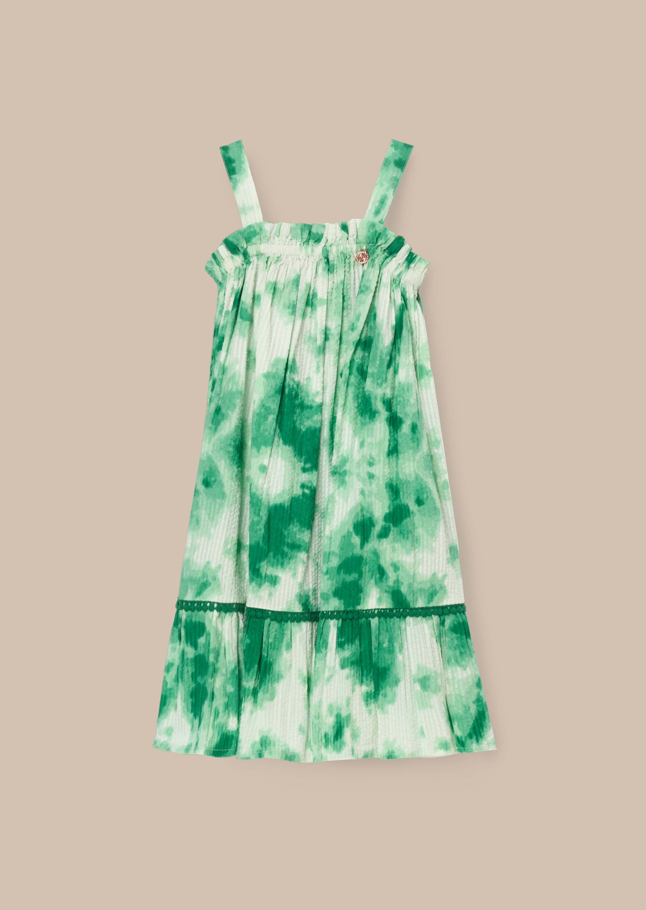 Buy Green Tie Dye Sun Dress