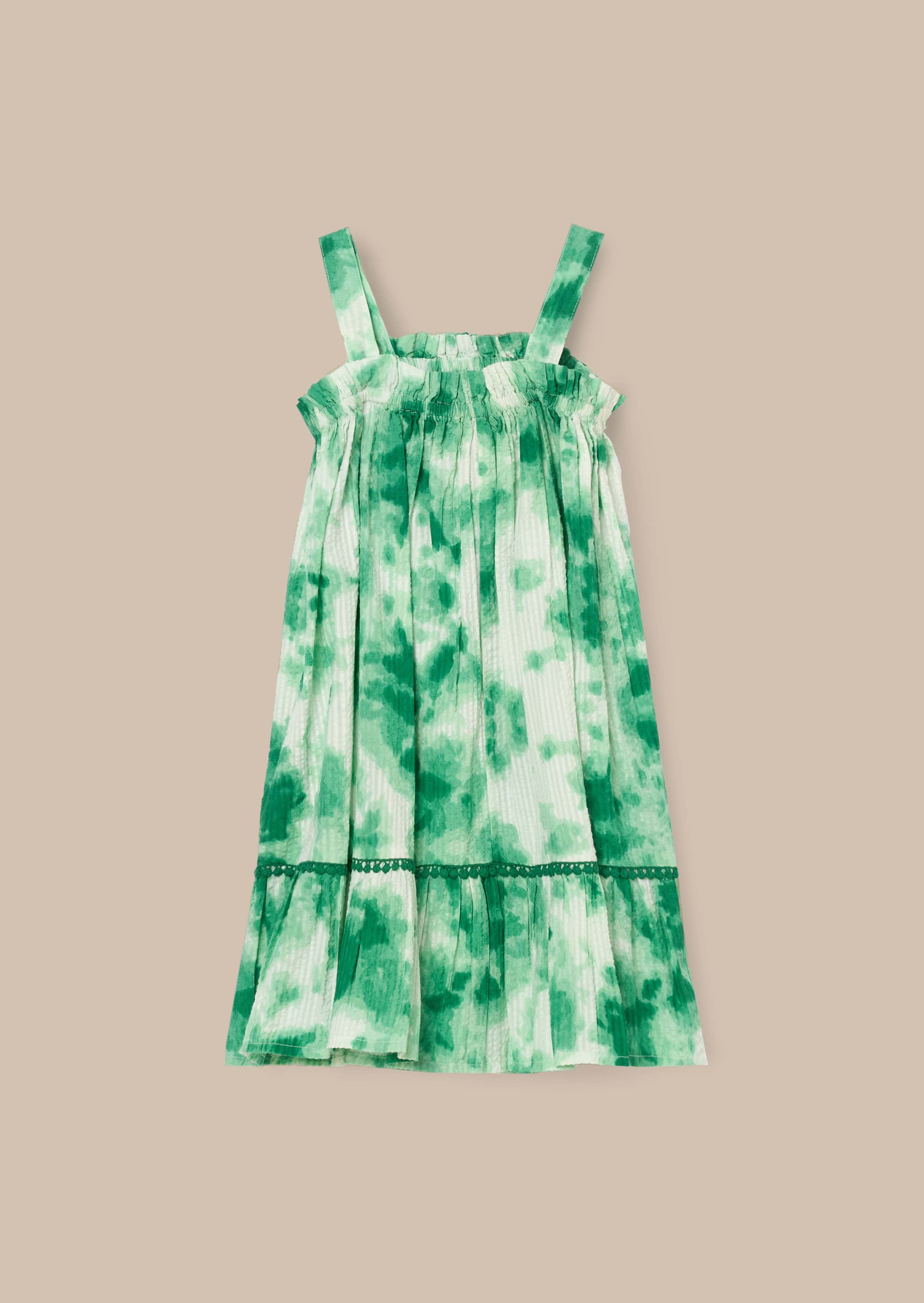 Online Green Tie Dye Sun Dress