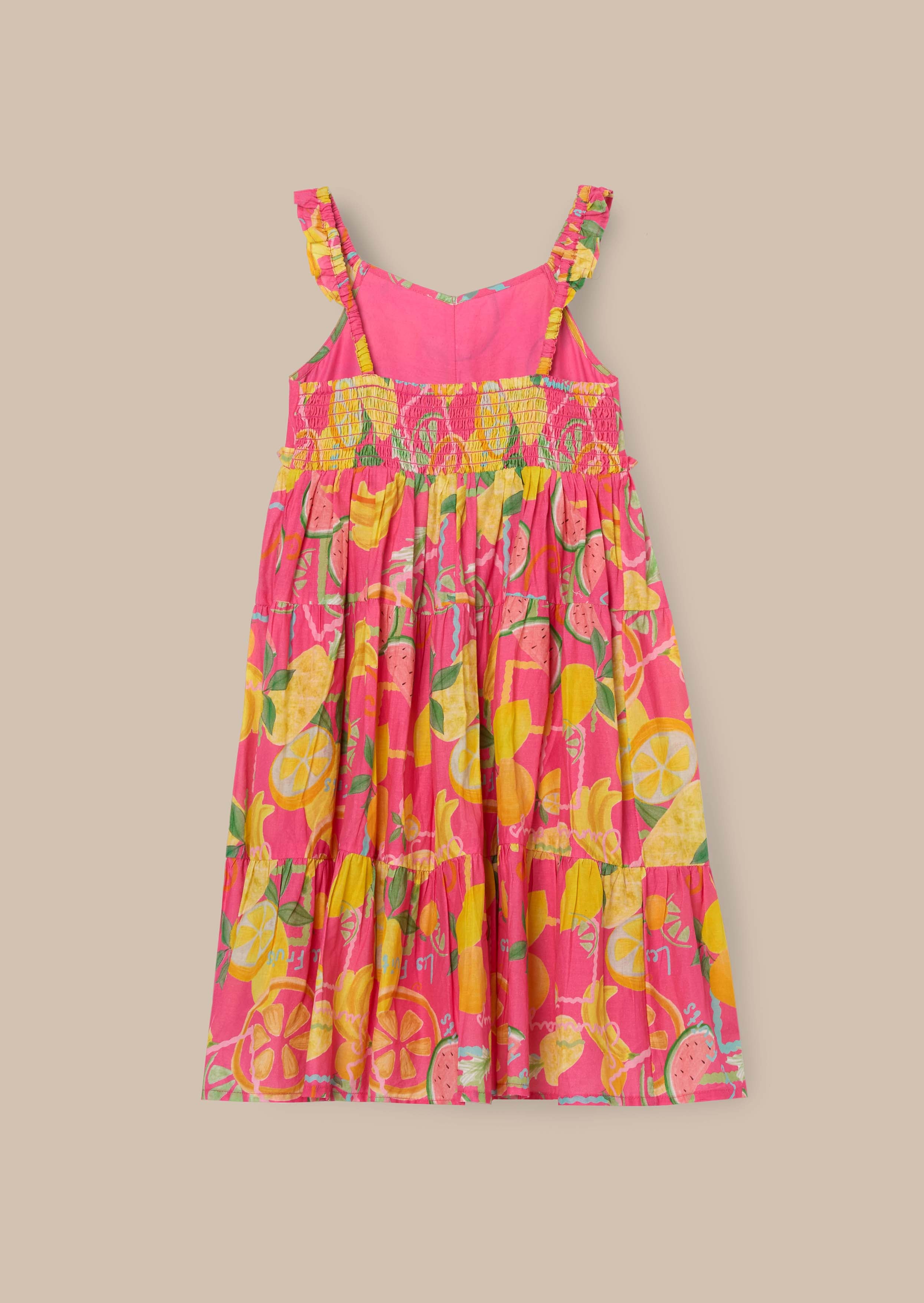 Buy Pink Fruit Print Sundress