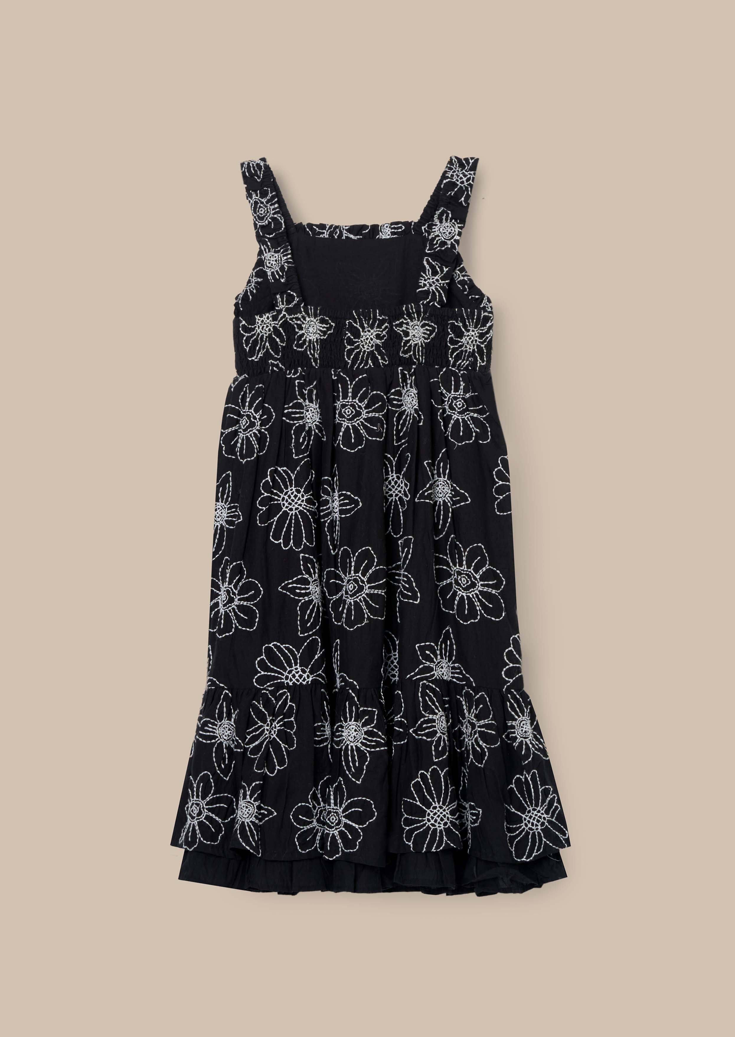 Buy Black Embroidered Woven Dress
