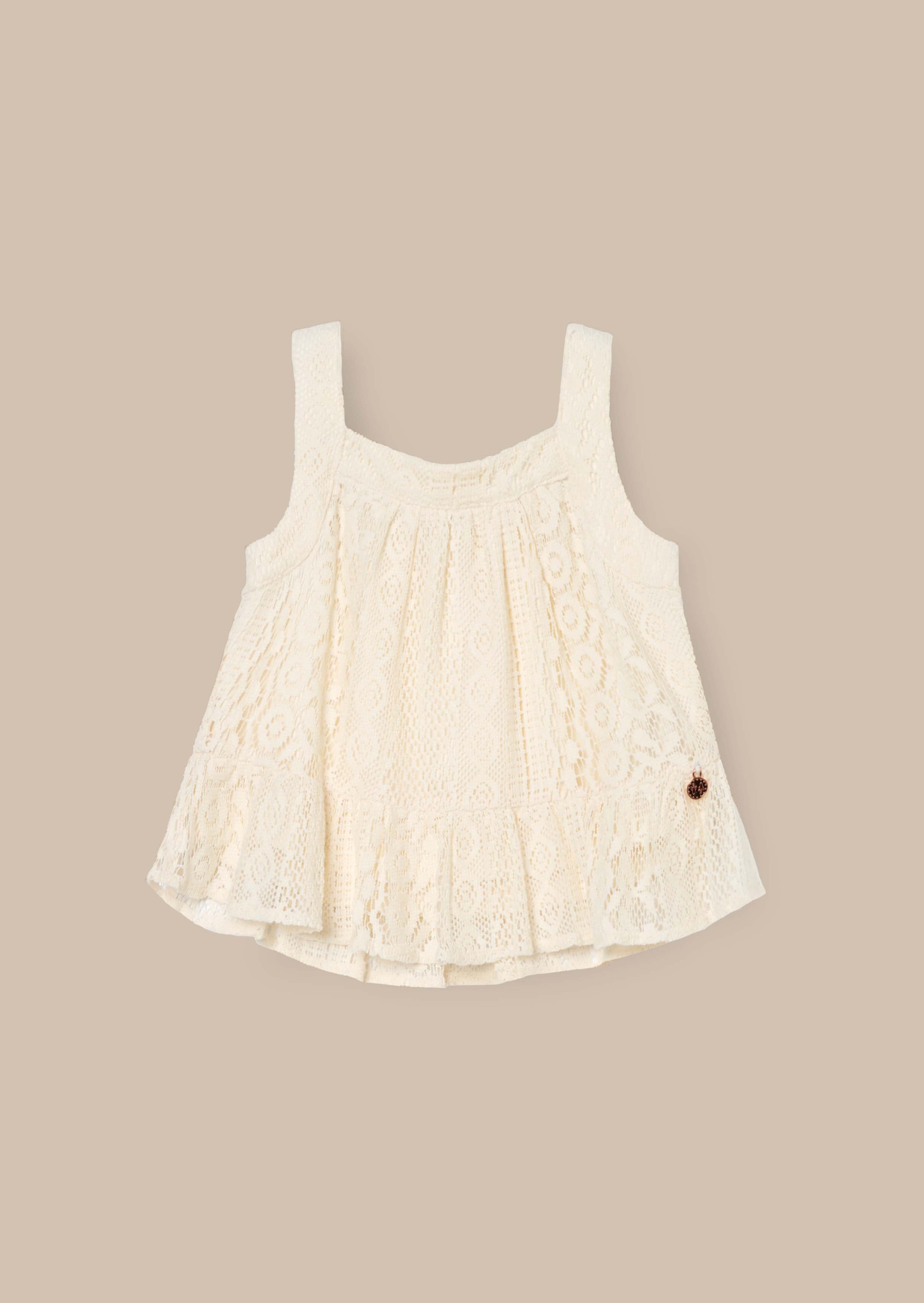 Cream Jersey Crochet Top Pattern