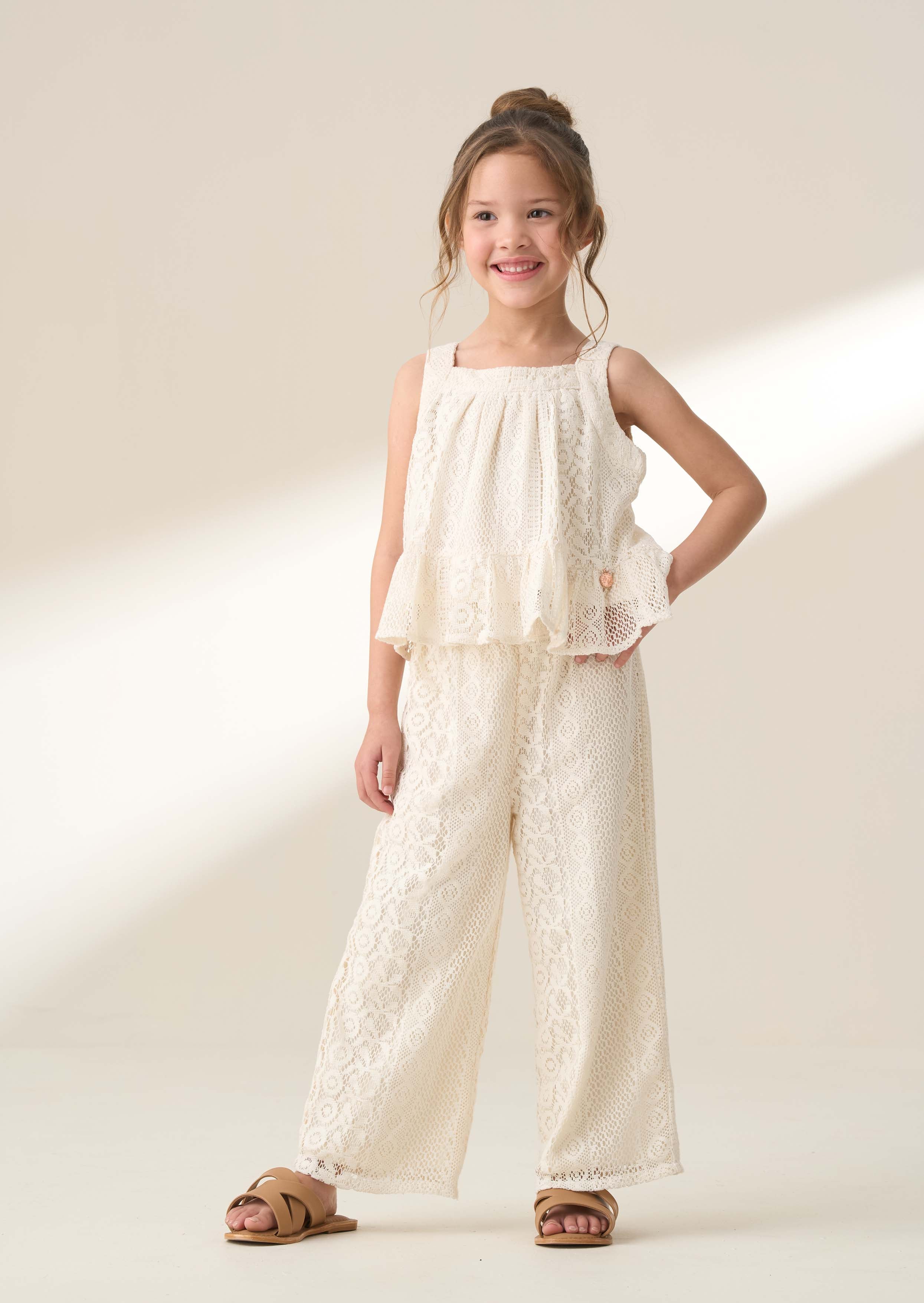 Cream Pants For Girls