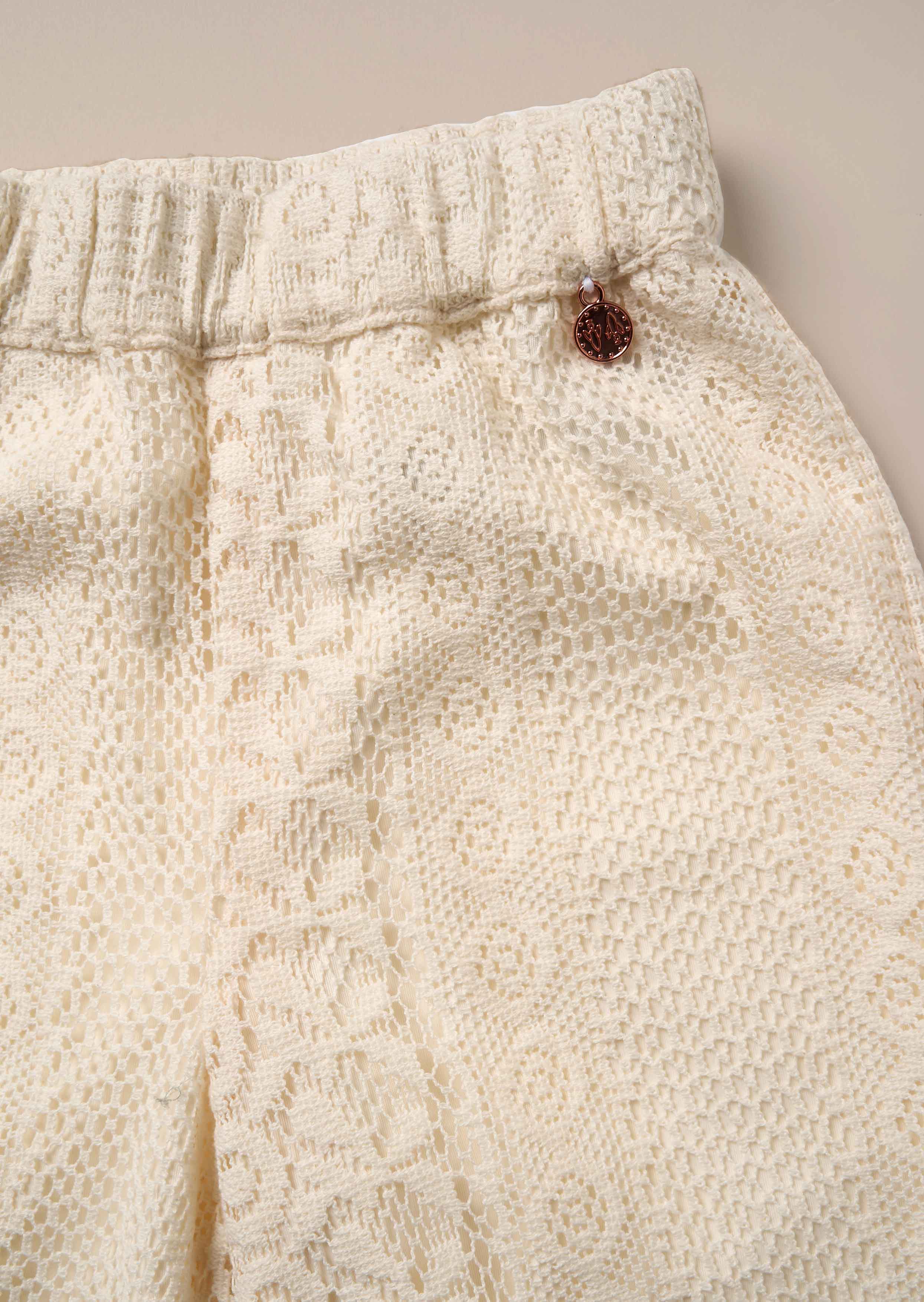 Buy Online Girls Cream Jersey Trousers Cream