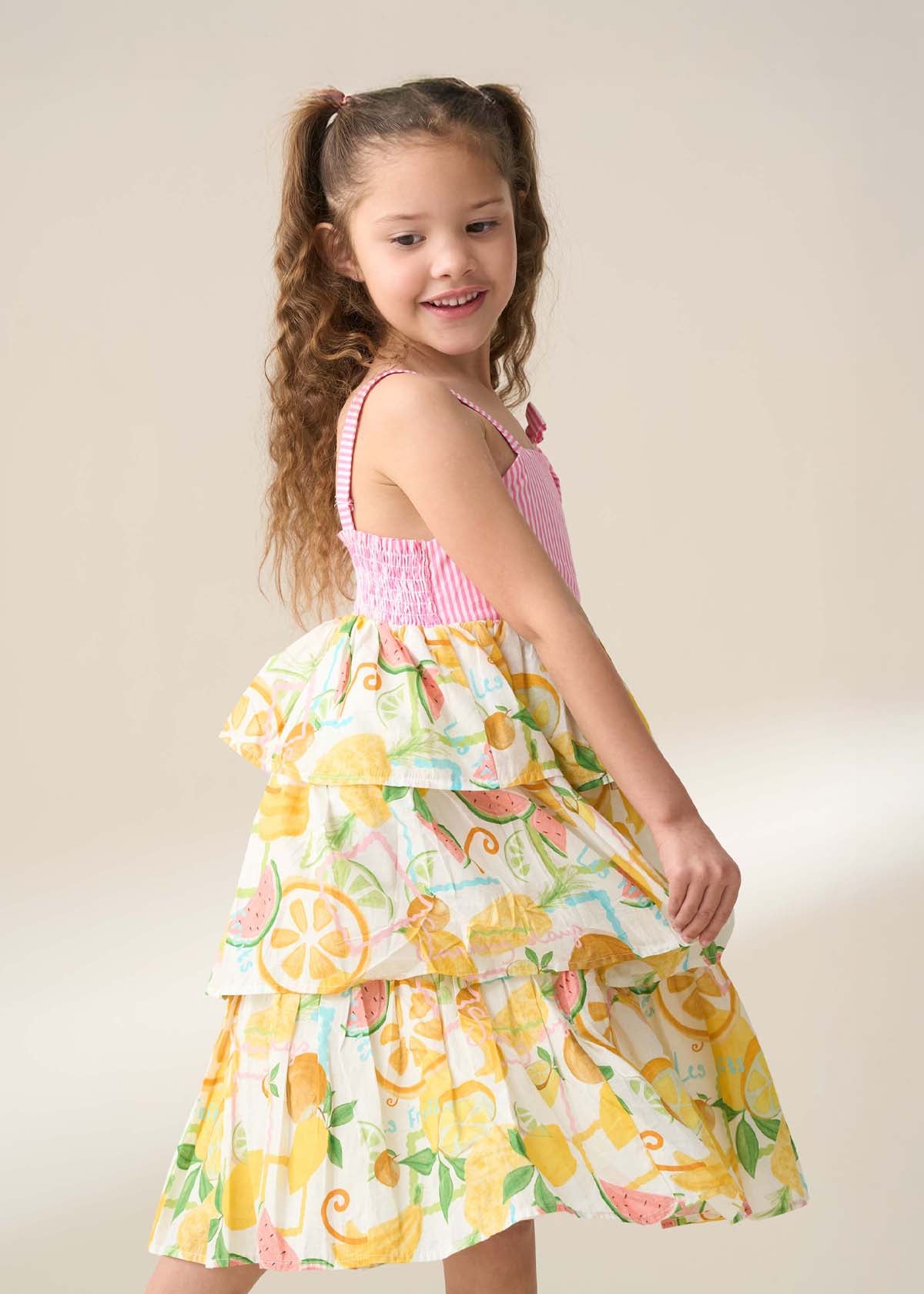 Baby Girl Multi Tiered Fruit Sundress