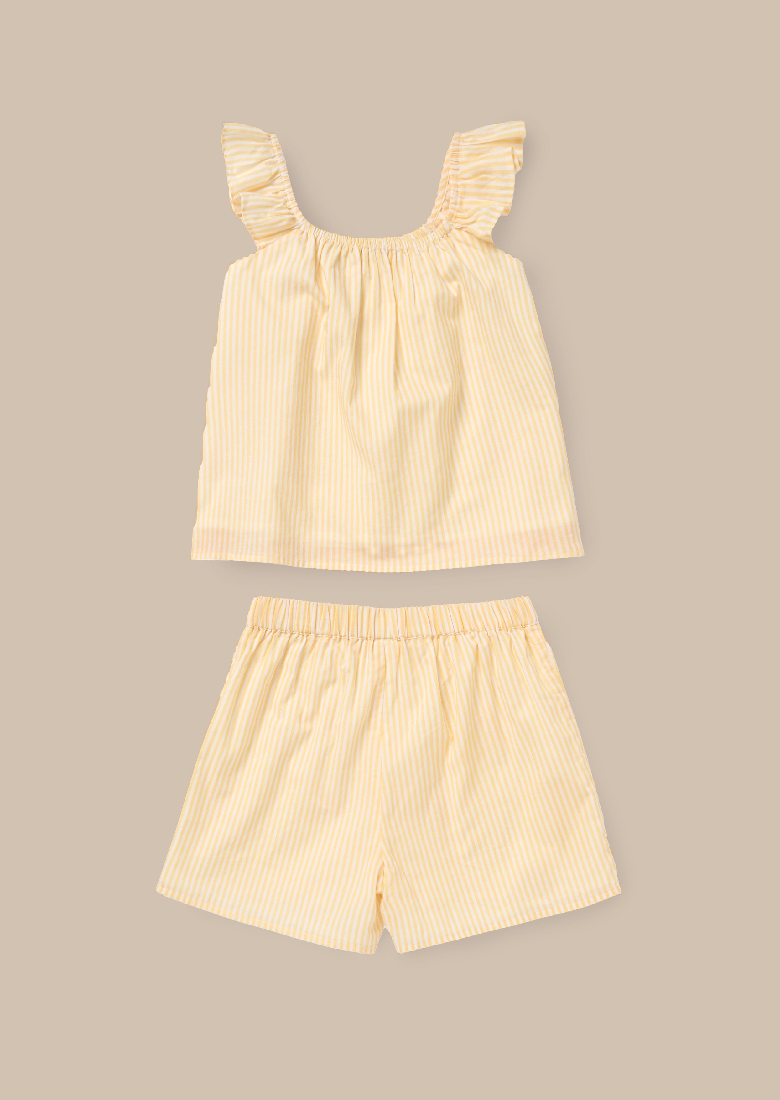 Buy Yellow Broderie Pj Set