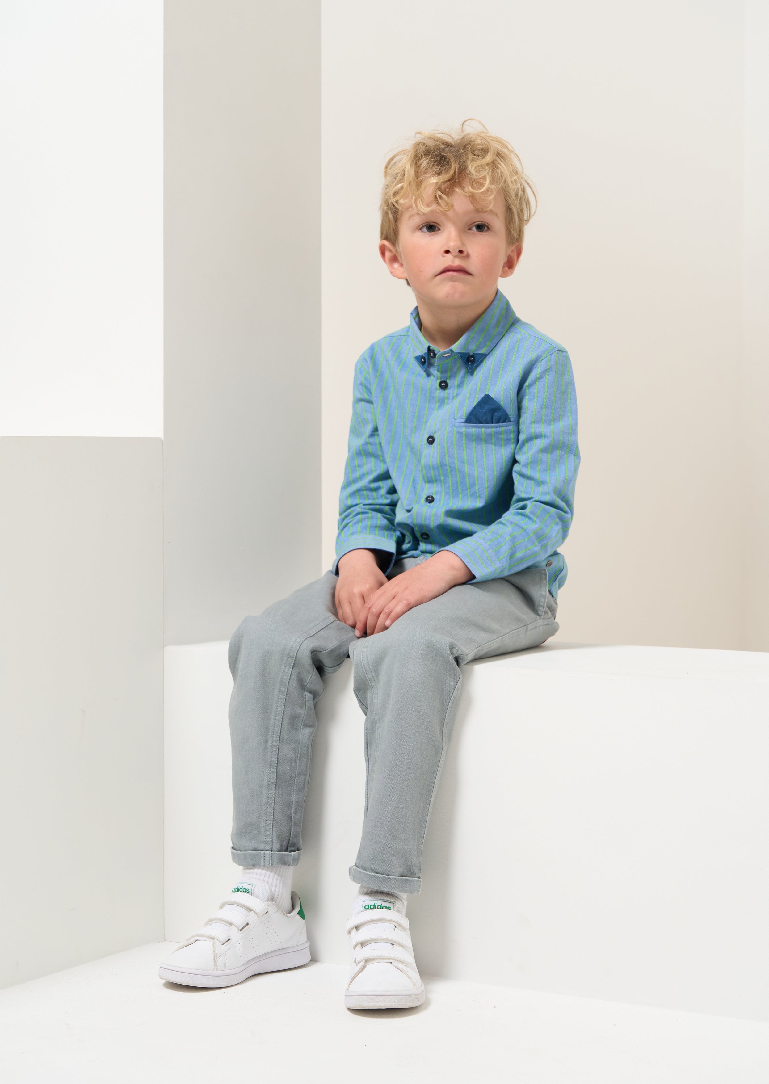 Kai Lime Stripe Shirt