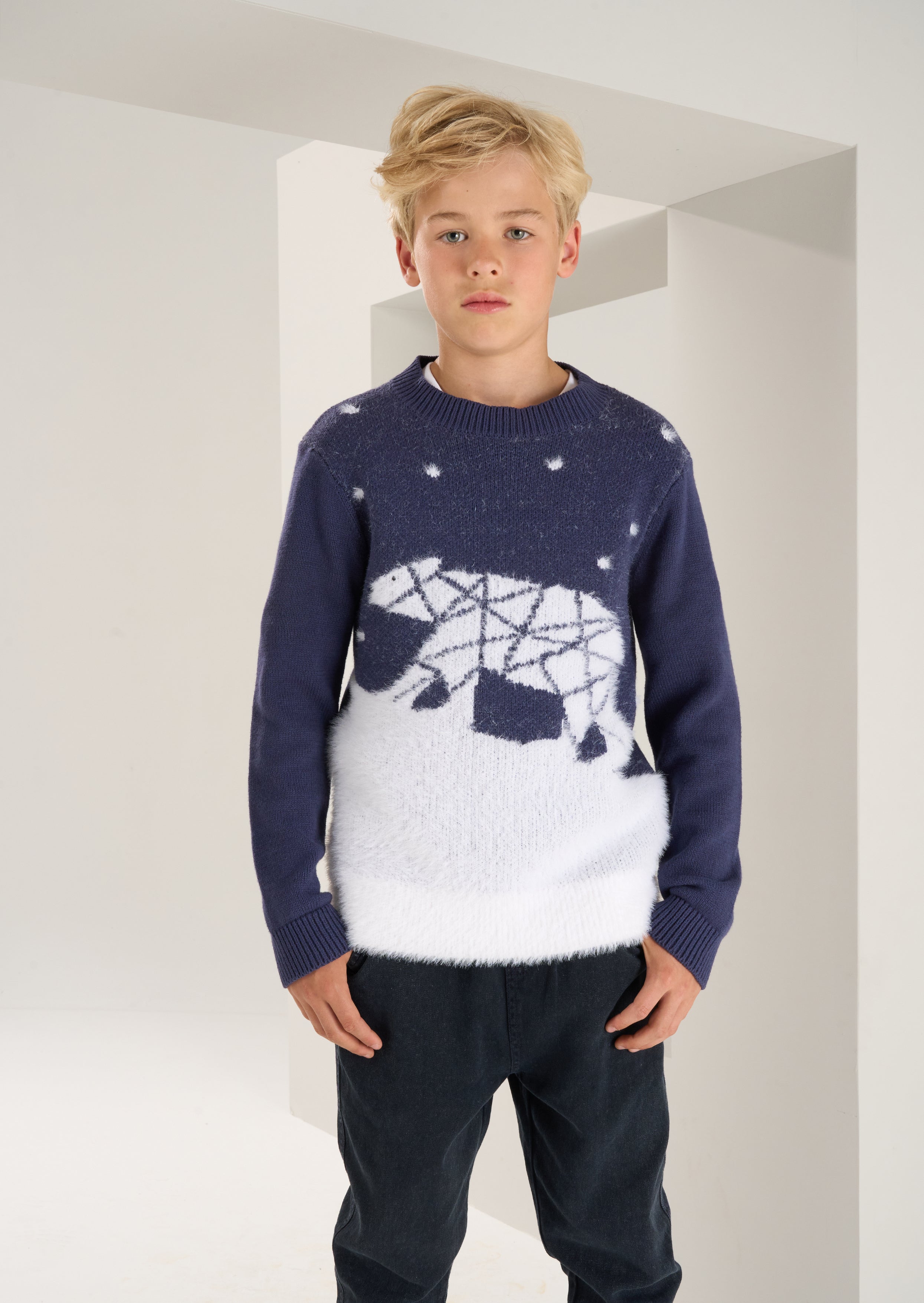 Boy hot sale with sweater