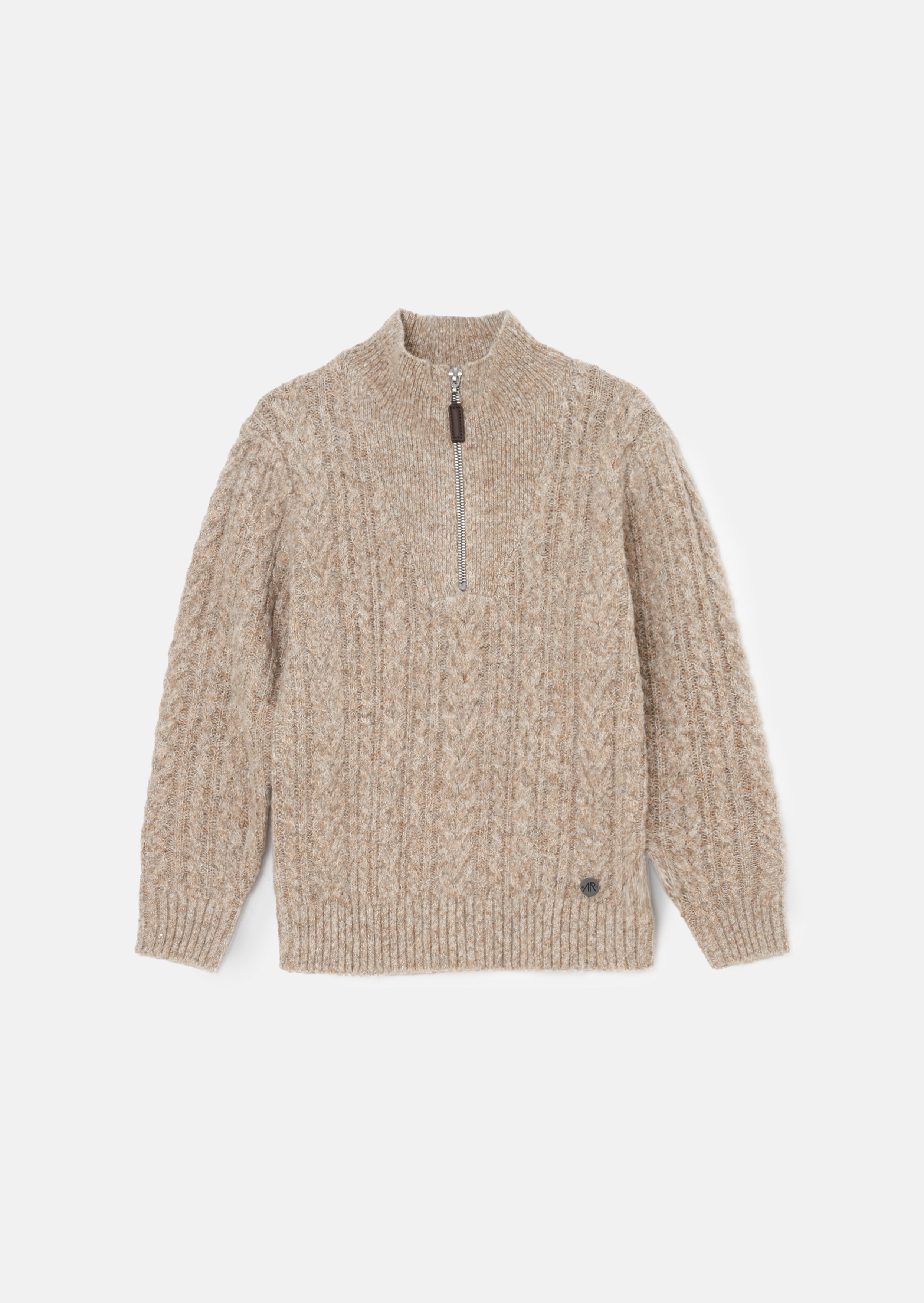 Connor Stone Cable Zip Neck