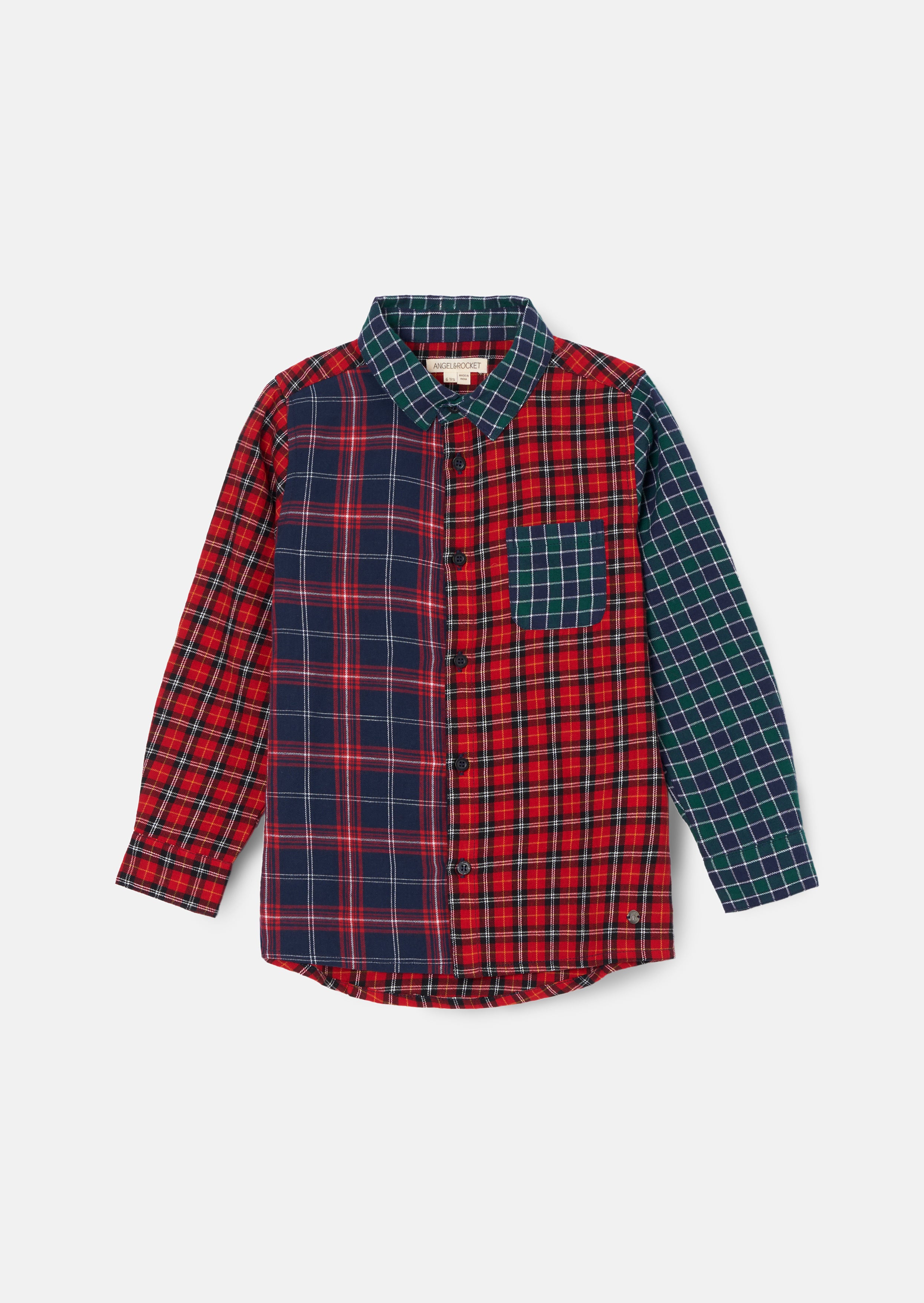 Lewis Red Mixed Check Shirt