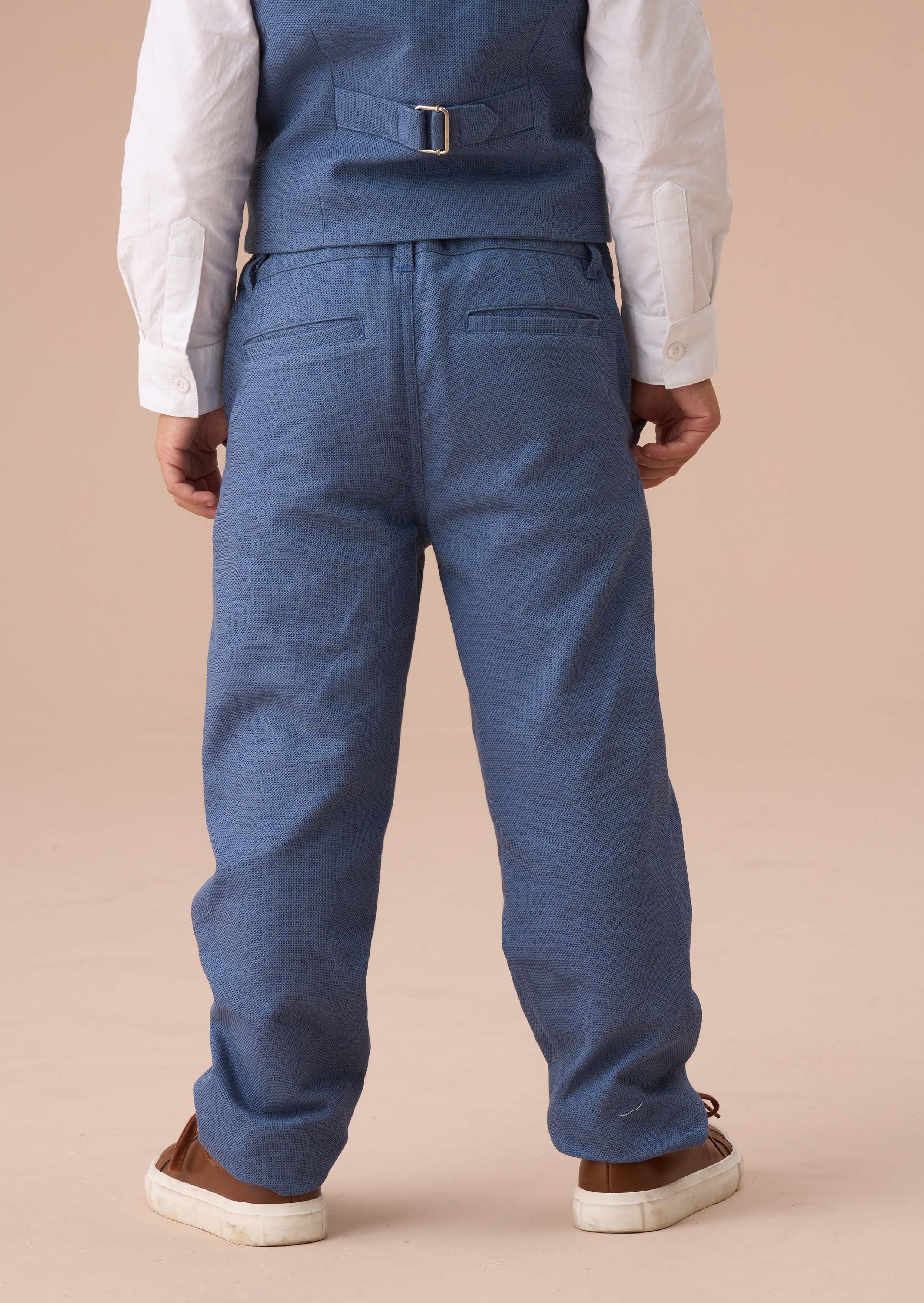 Boys Navy Blue Smart Trousers