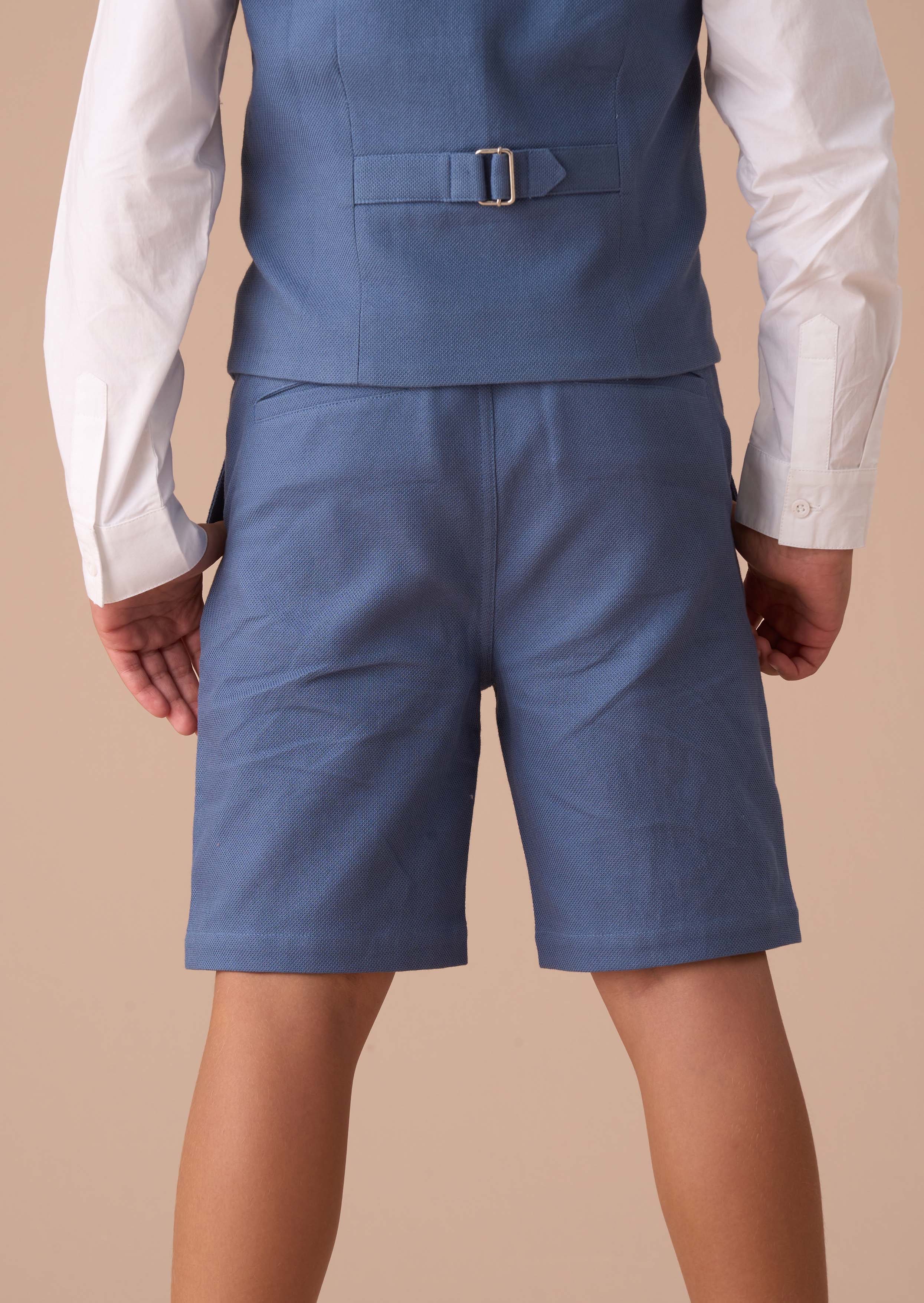 Navy Blue Boys Smart Shorts