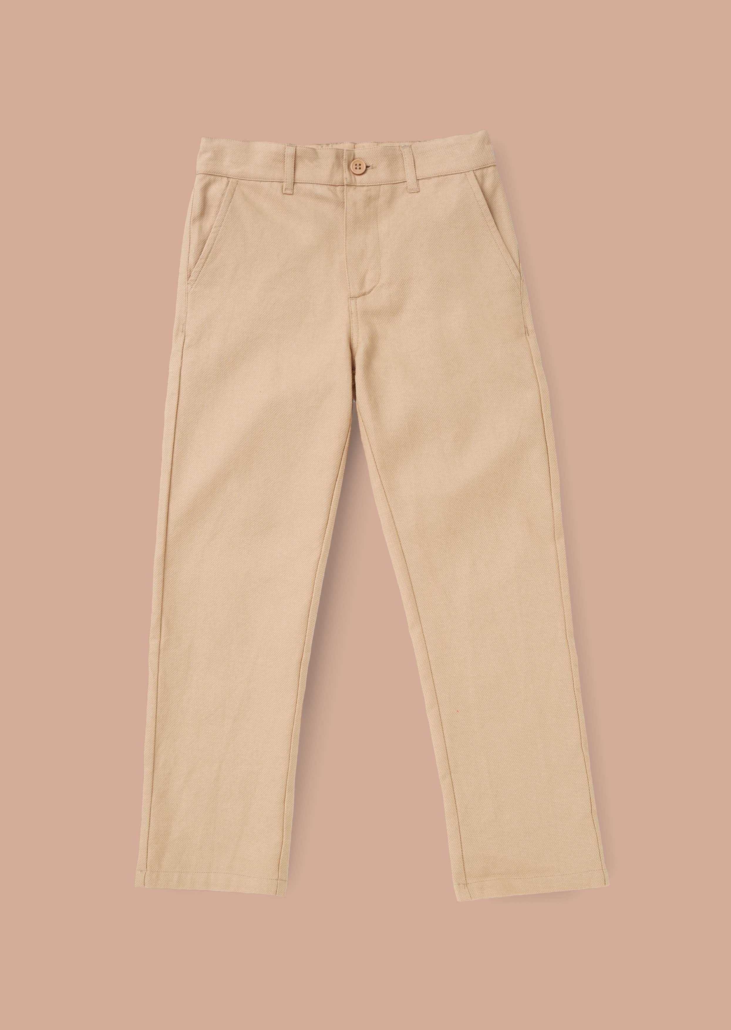 Online Stone Textured Smart Trouser