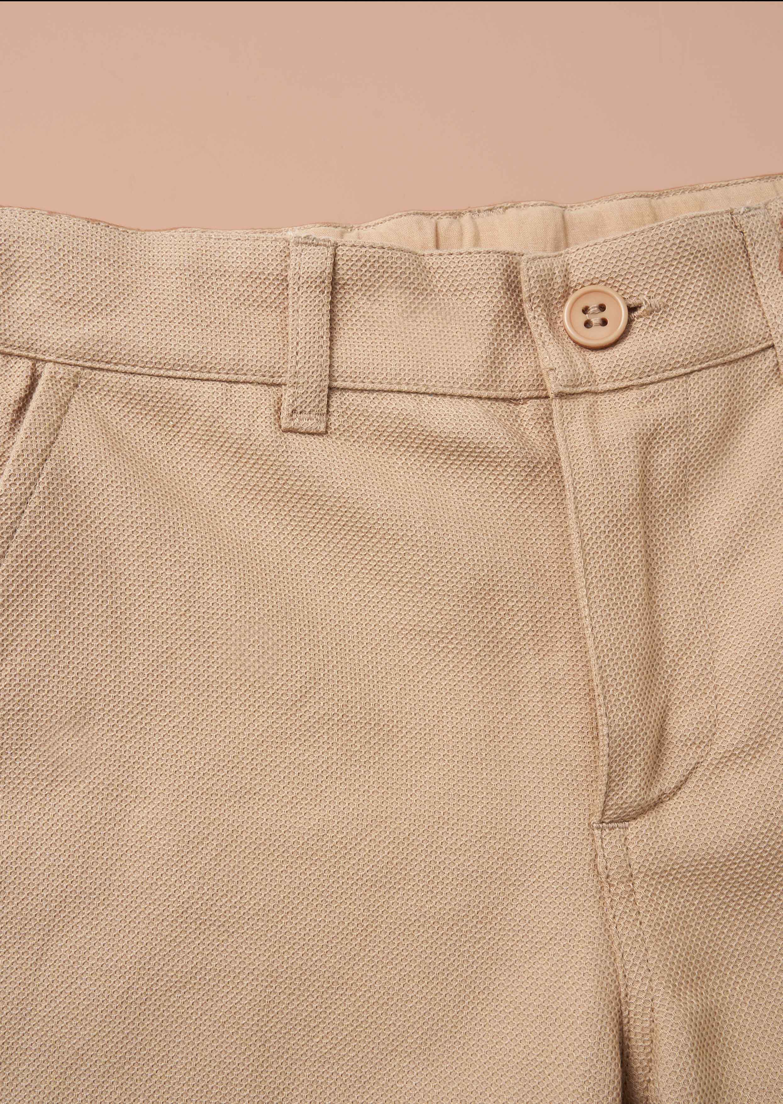 Stone Textured Smart Trouser Outfit