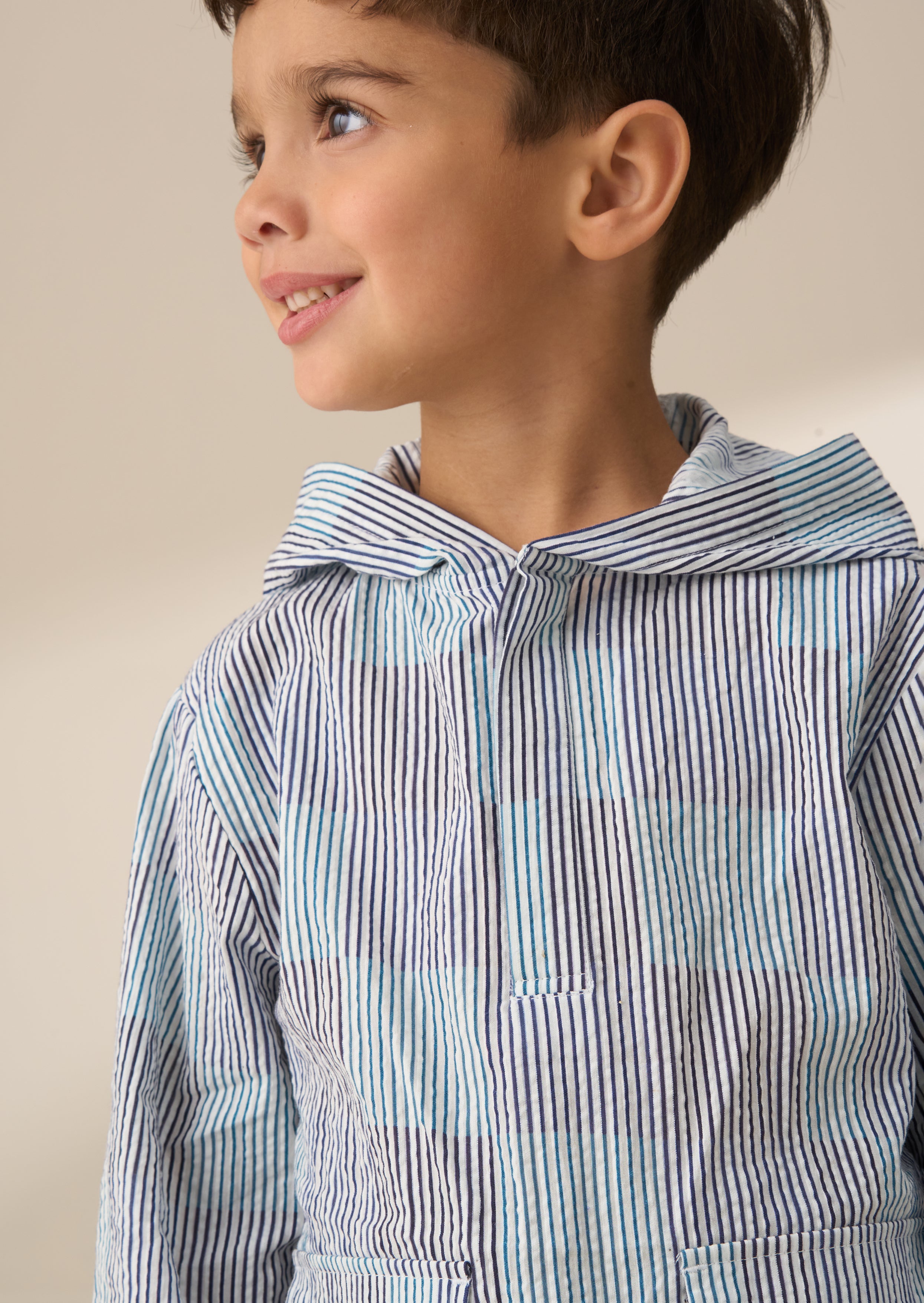 Blue Striped Shirt Outfit